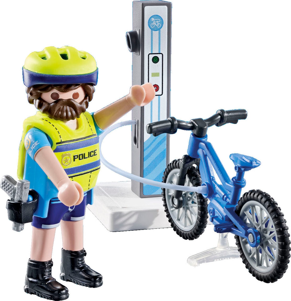 Playmobil® Konstruktions-Spielset »Polizei Fahrradstreife (71732), Playmobil Action Heroes«, (15 St.), Made in Europe