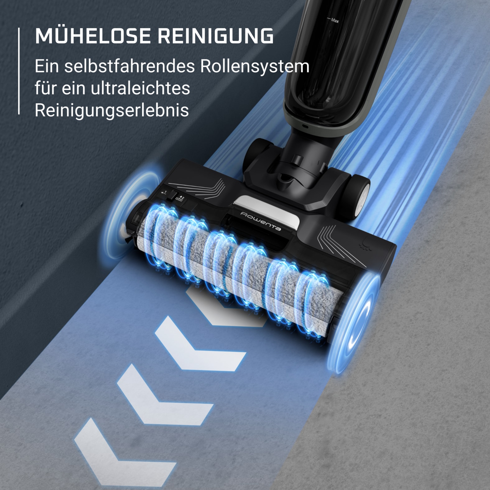 Rowenta Nass-Trocken-Akkusauger »X-Clean 4, kabellos, 2-in-1 Staubsauger für alle Hartböden«, kabellos, Selbstreinigungsfunktion, Schmutzerkennung, GZ5037