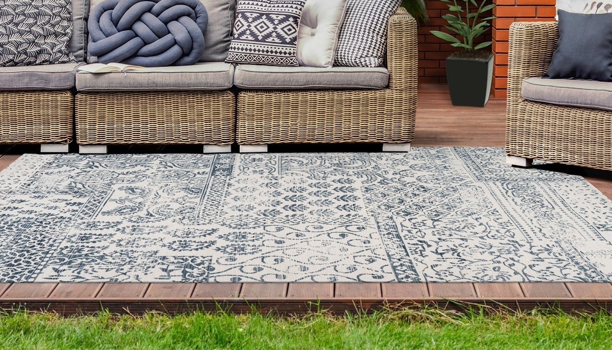 my home Teppich »Lukas«, rechteckig, 10 mm Höhe, In-und-Outdoor geegnet, Wo günstig online kaufen
