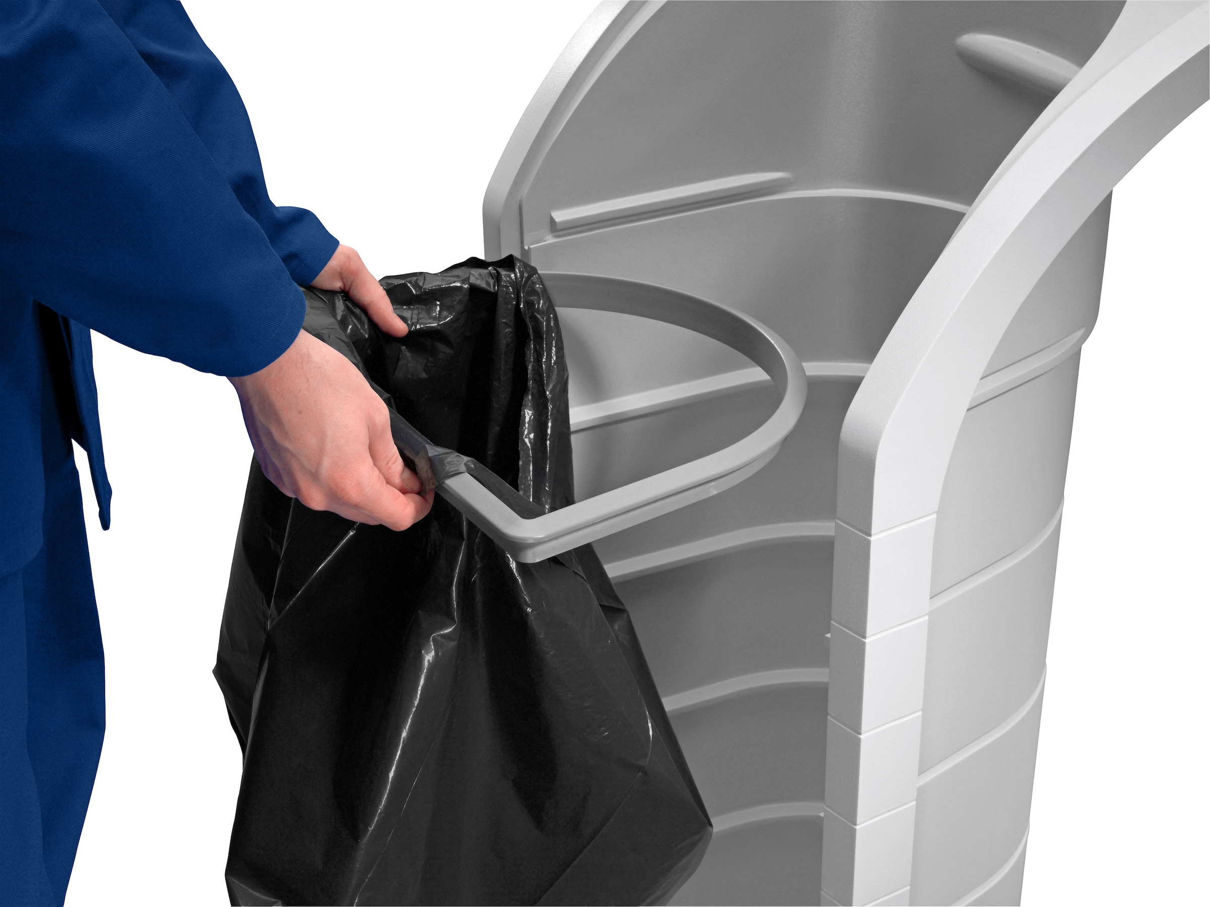 Hailo Müllsackständer »ProfiLine WSB Design XXXL«, 1 Behälter, 120 Liter, grau, Wertstoffsammler