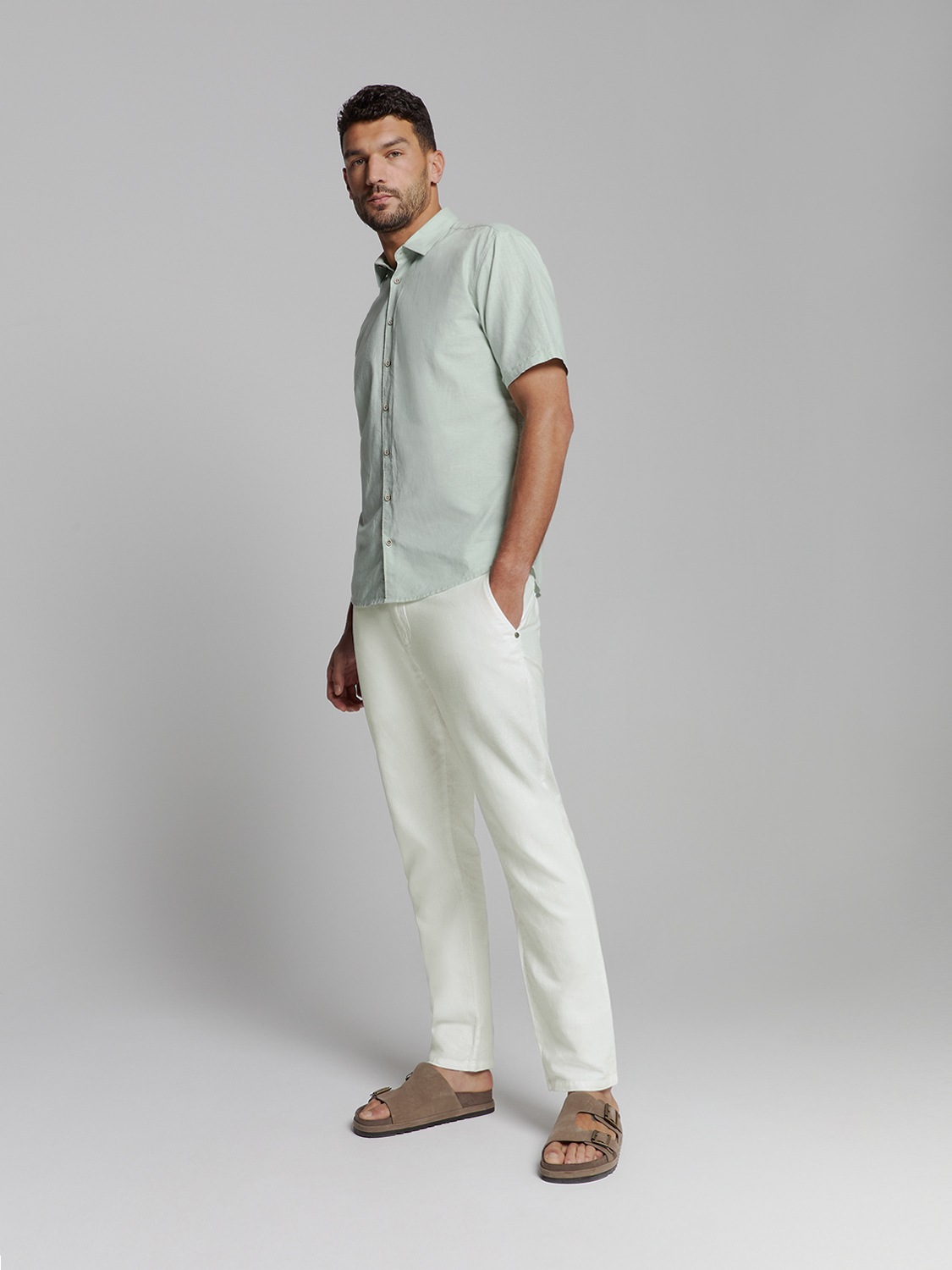 NO EXCESS Chinohose »No Excess Leinenhose«
