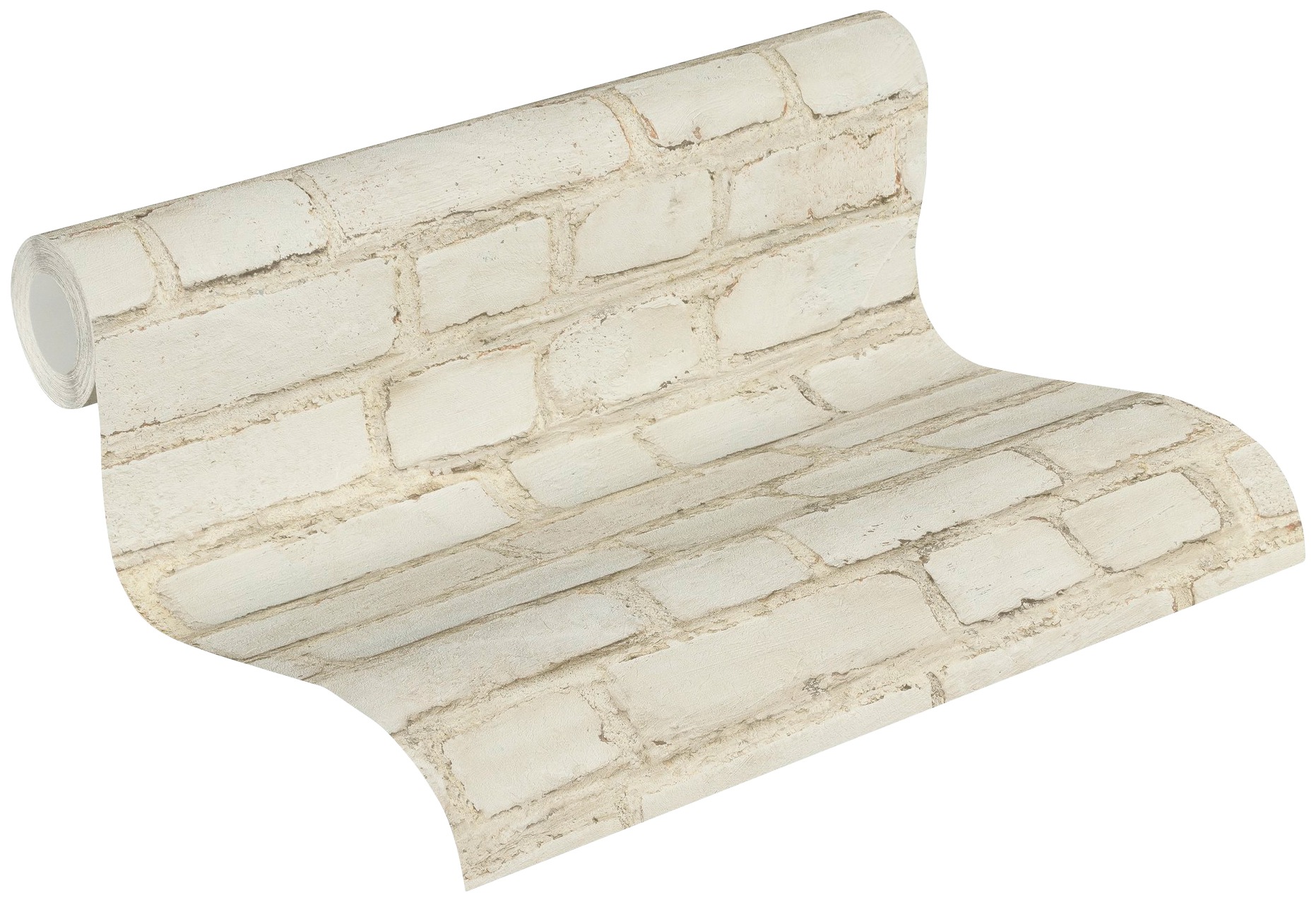 A.S. Création Vliestapete »Neue Bude 2.0 Stones & Structure in Vintage Backstein Optik«, gemustert-Motiv-abstrakt, Tapete Stein Tapeten Wohnzimmer Schlafzimmer Küche modern Design Optik
