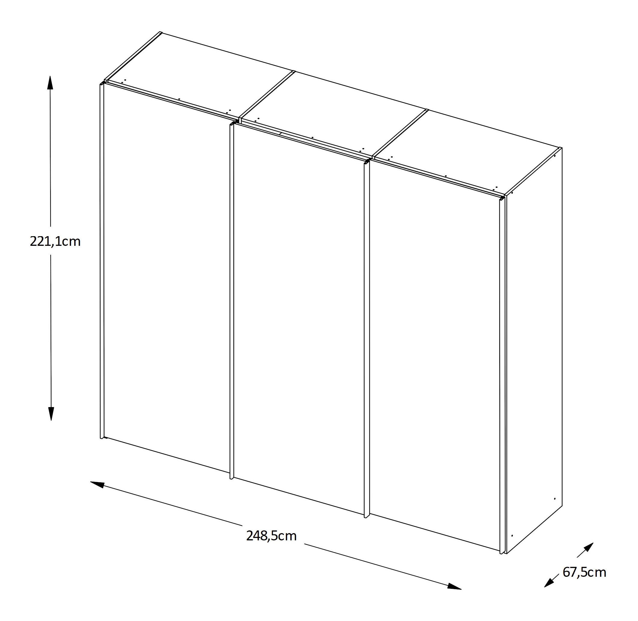 STAUD Schwebetürenschrank »Sinfonie Plus, edles Design in hochwertiger Qualität, Made in Germany« Mit vier verschiedenen Ausstattungsvarianten