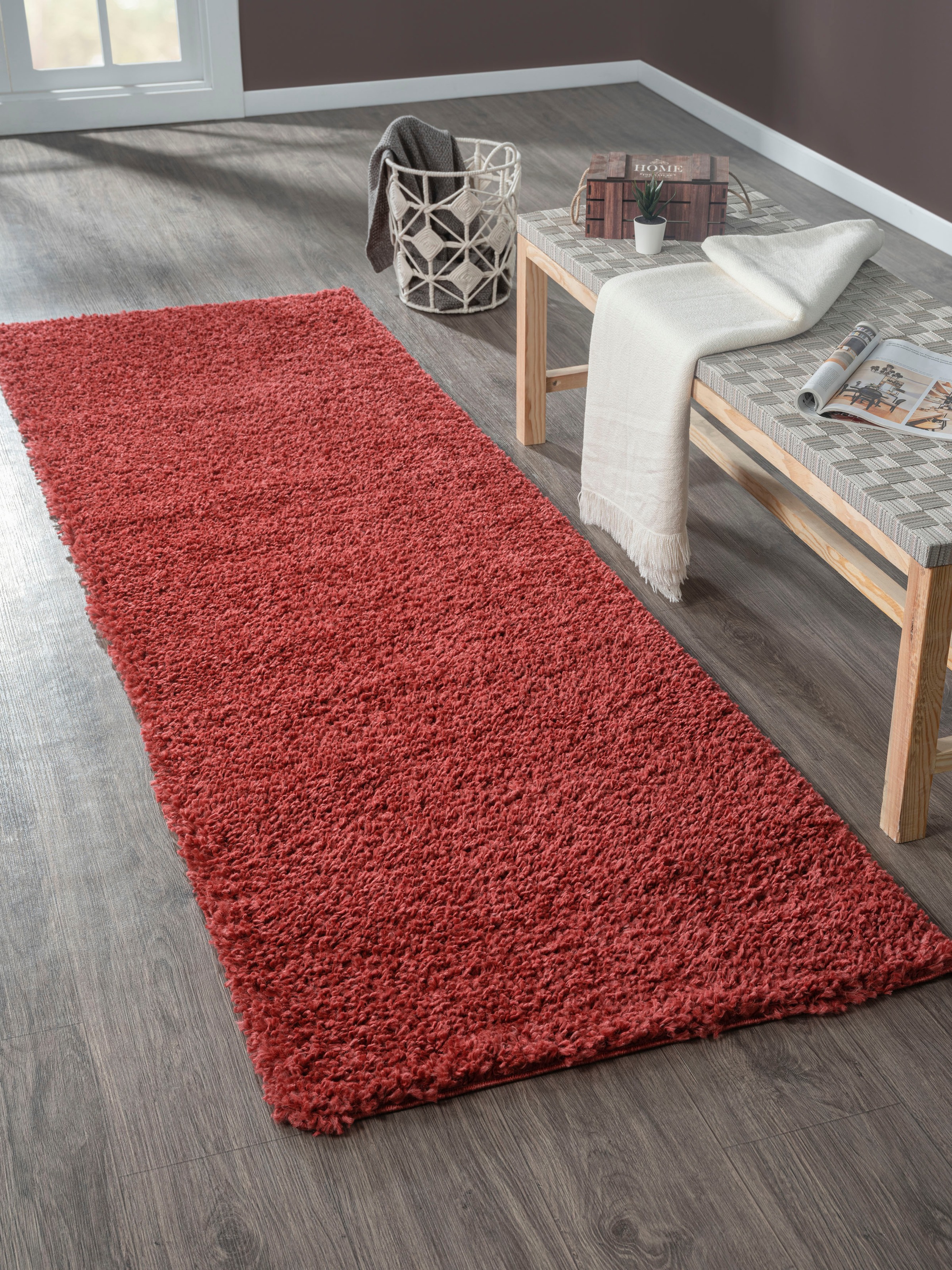 Myflair Möbel & Accessoires Hochflor-Läufer »My Shaggy«, rechteckig, 37 mm günstig online kaufen