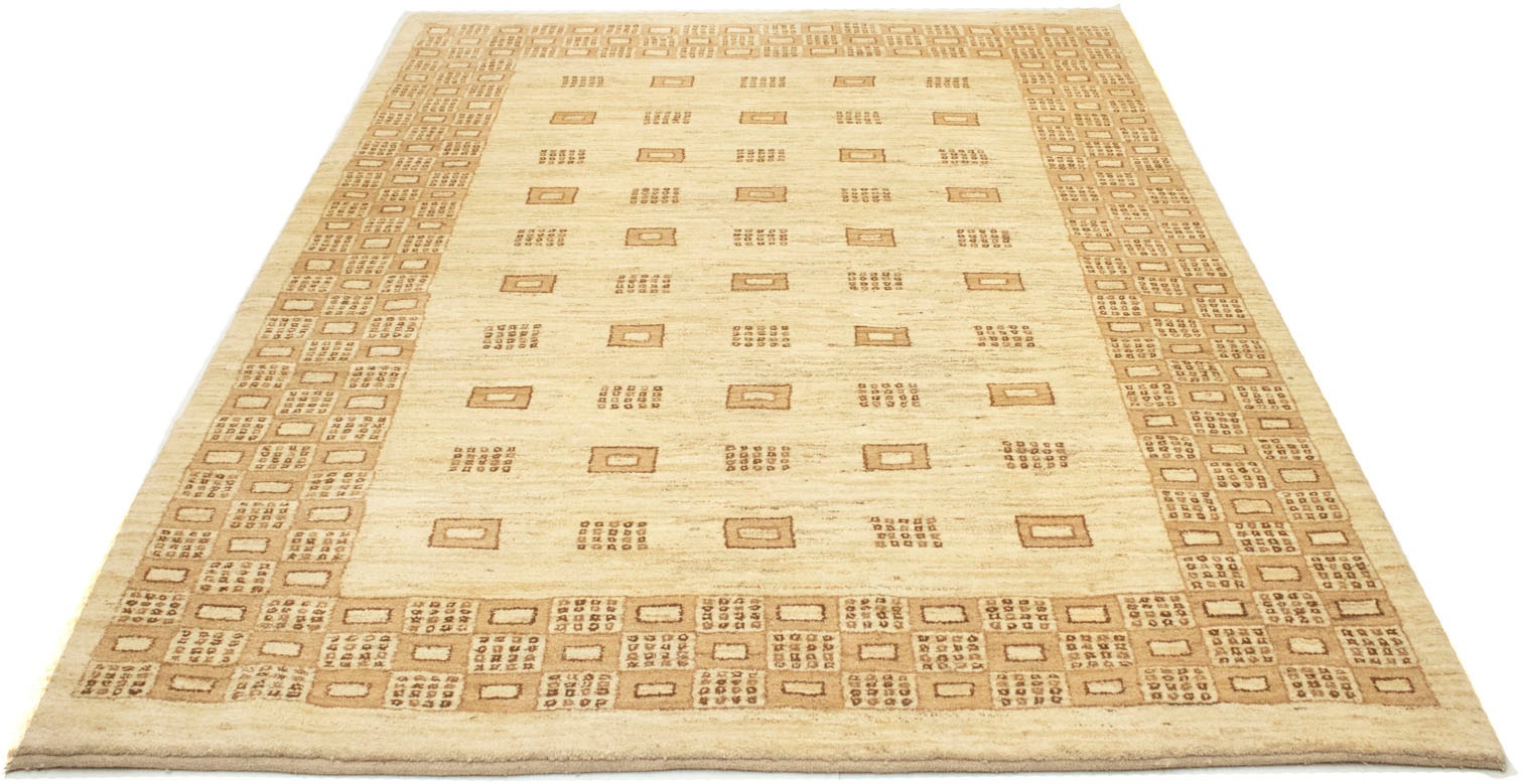 morgenland Wollteppich »Gabbeh Teppich bequem handgeknüpft beige«, bestellen und handgeknüpft rechteckig, schnell