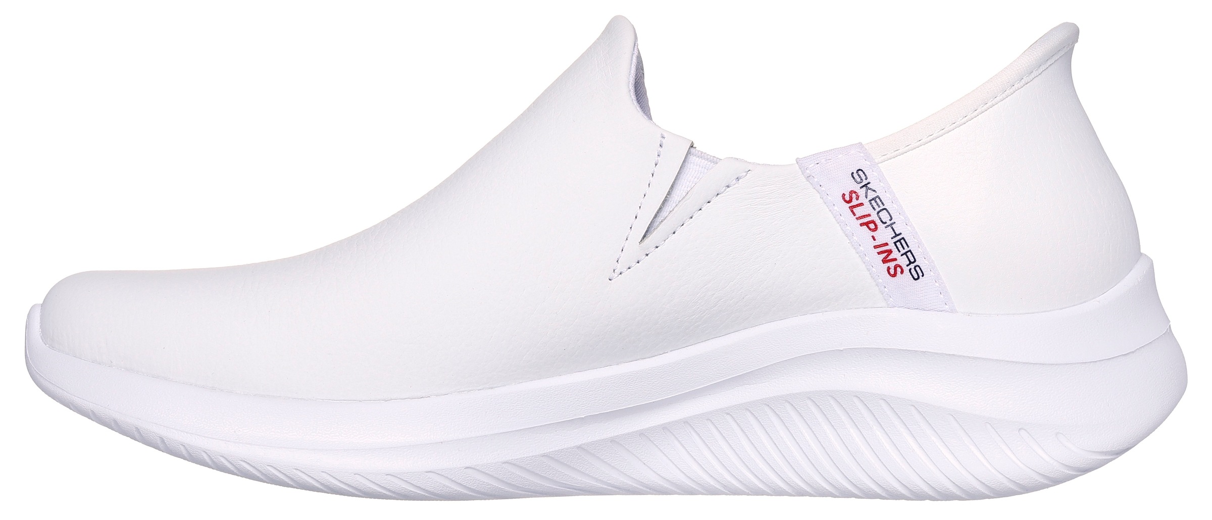 Skechers Slip-On Sneaker »ULTRA FLEX 3.0-ALL SMOOTH«, Slipper, Freizeitschuh, Halbschuh mit dämpfender Heel Pillow Funktion