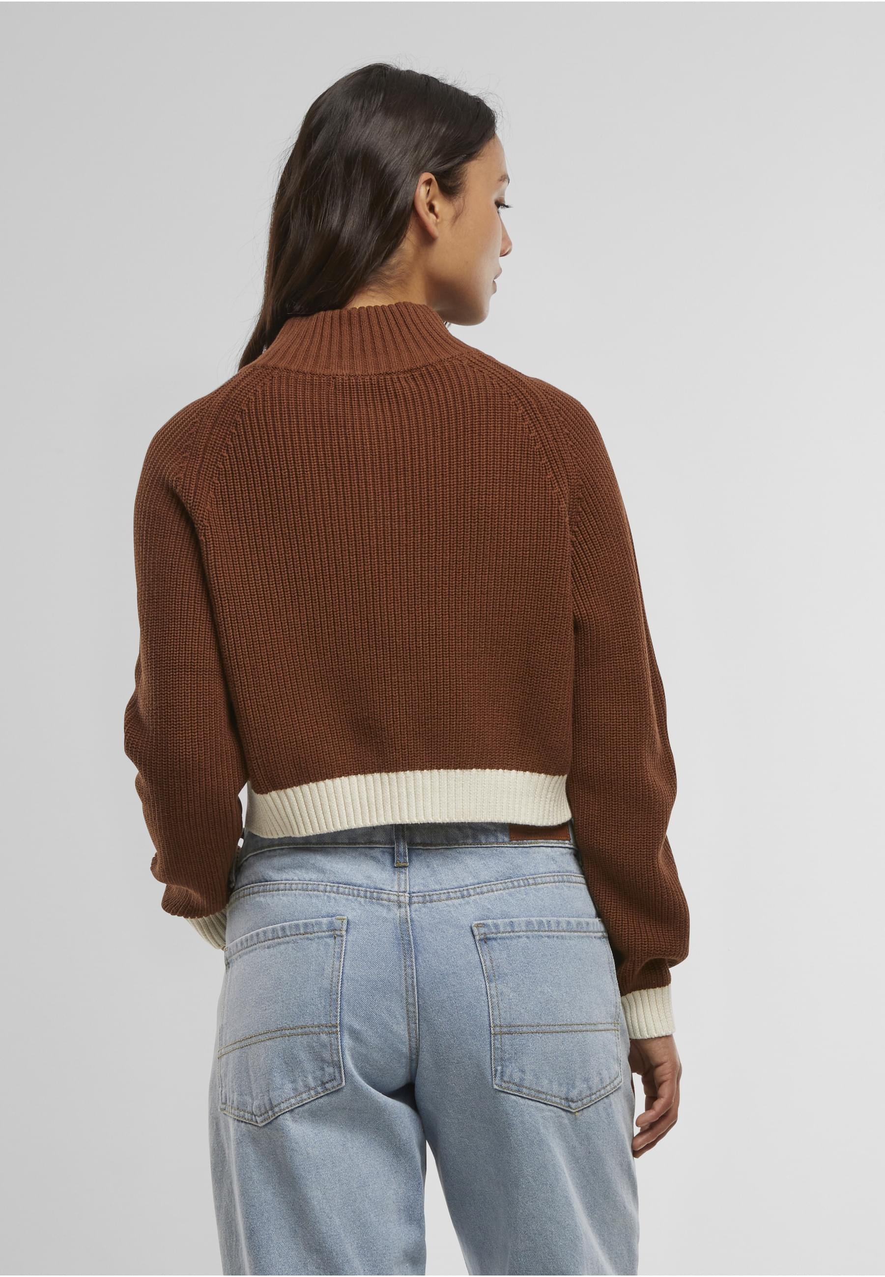 PEQUS Trainingsjacke »PEQUS PEQUS Cropped Knit Track Jacket« 1 Stk. tlg. ohne Kapuze