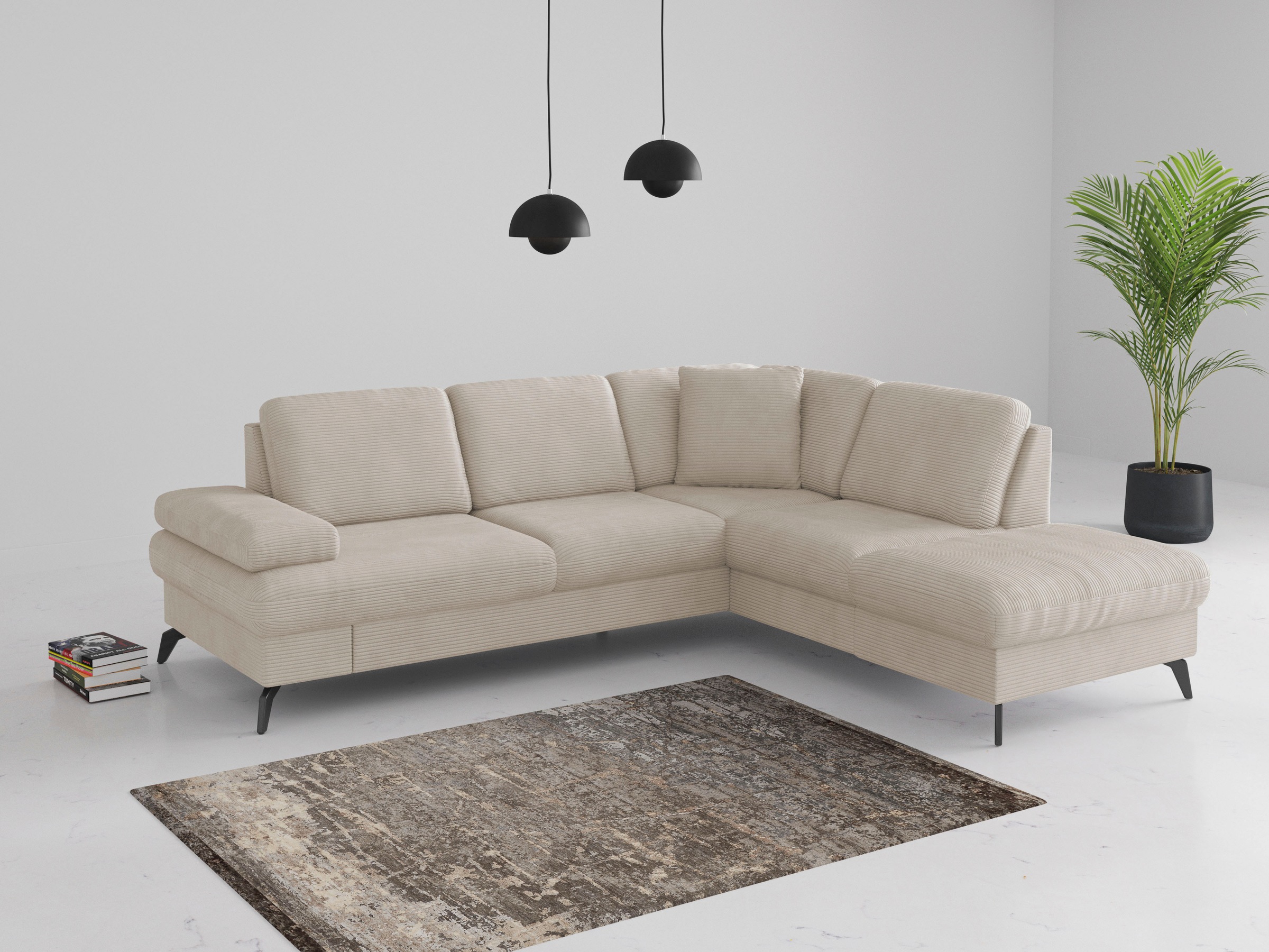 sit&more Ecksofa »Morris Jubi L-Form«, inkl. Armteilfunktion und 1 Zierkiss günstig online kaufen