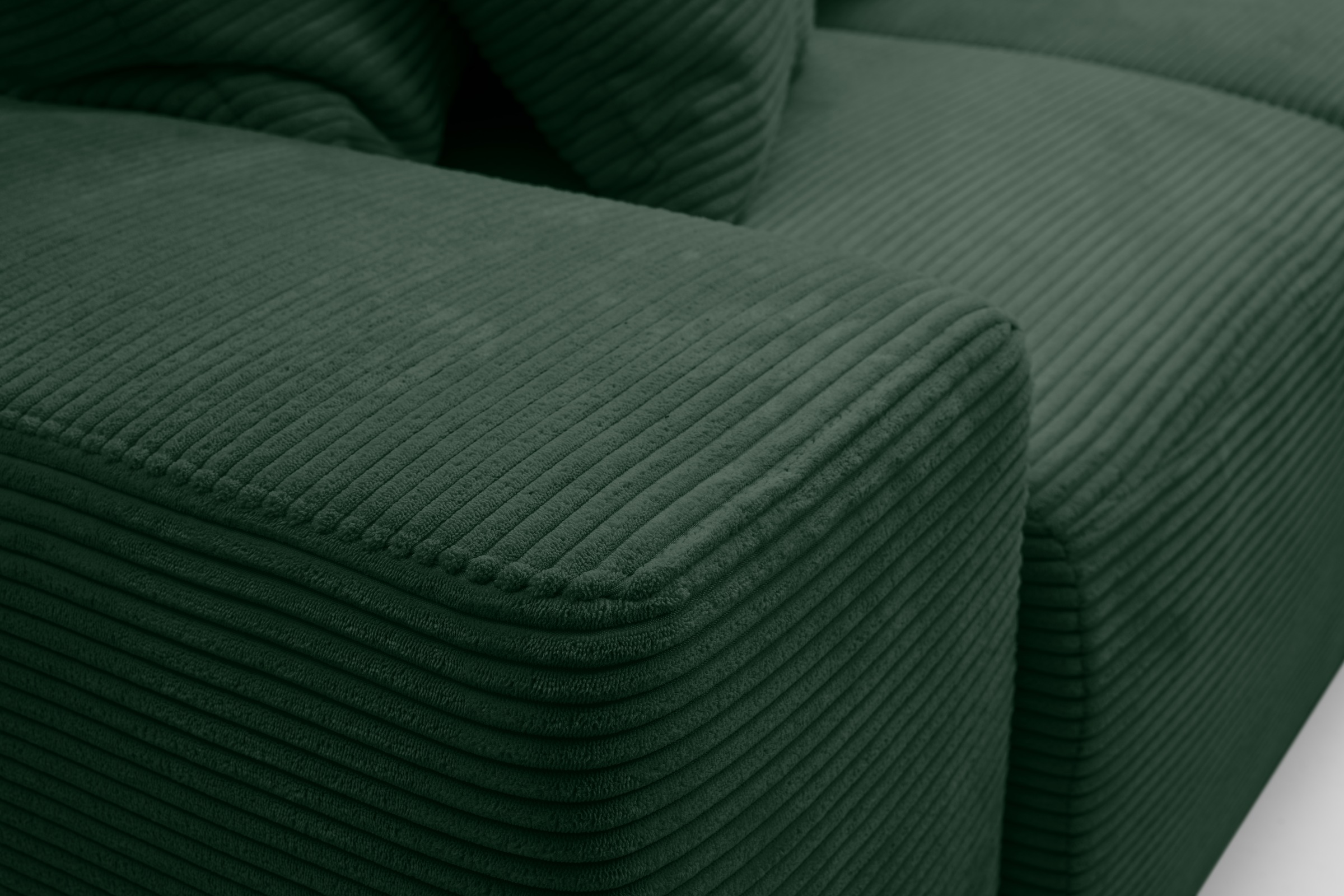 WERK2 Ecksofa »Riwa, modernes Sofa zum Kuscheln und Entspannen, Breite 300cm, L-Form«, Trendiges Ecksofa mit vielen Kissen, Schlaffunktion & Bettkasten
