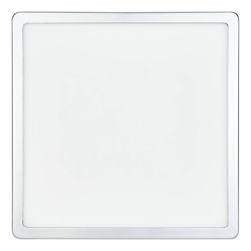 EGLO Deckenleuchte »FUEVA 5 Deckenlampe, chrom, IP44, geringe Aufbauhöhe, 20 Watt, Quadrat«, Leuchtmittel LED-Modul | LED fest integriert, Aufbauleuchte, Badezimmer, Bad-Deckenlampe, modern, 28,5x28,5x2,8cm