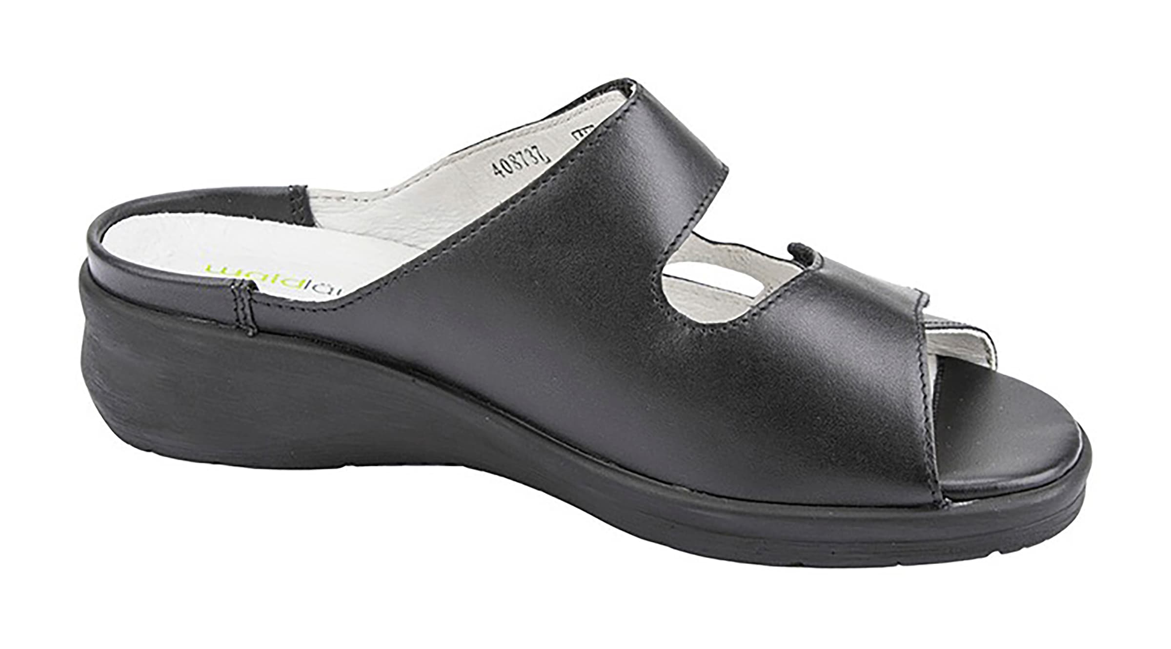 Waldläufer Pantolette »Merle«  Hausschuh, Bequemschuh, Keilpantolette mit Klettverschlüssen, M-Weite