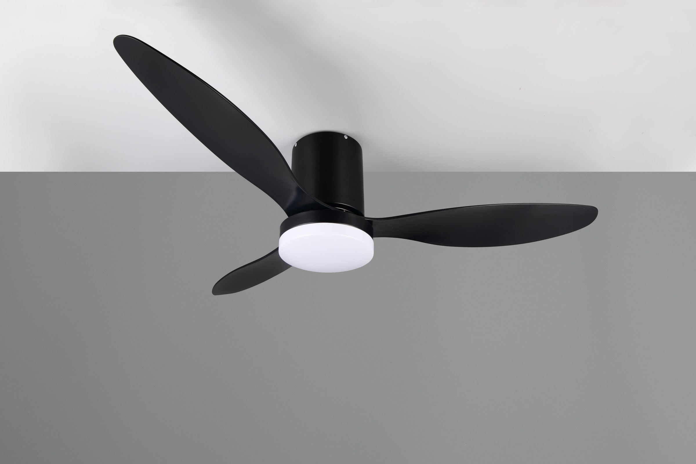 REALITY Leuchten LED Deckenleuchte »GÖTEBORG mit Ventilator, Deckenventilator mit Licht inkl Fernbedienung«, 1 flammig, Leuchtmittel LED-Board | LED fest integriert, 6 Geschwindigkeiten Timer Vor- & Rücklauf LED dimmbar CCT Nachtlicht