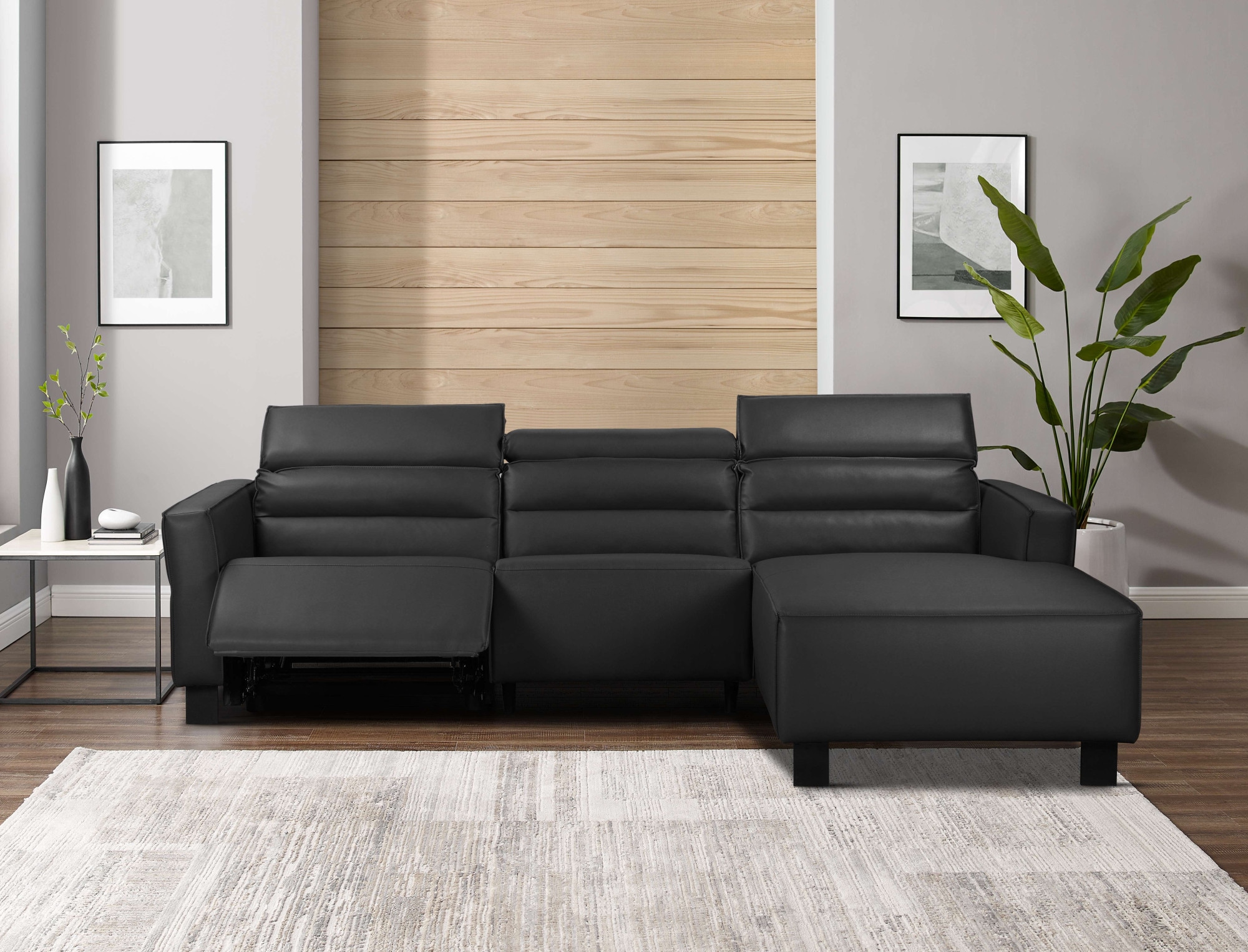 Places of Style Ecksofa »Carpari, L-Form, 263 cm, manuelle o. elektrische Relaxfunktion,«, USB A/C und Kopfteilverstellung