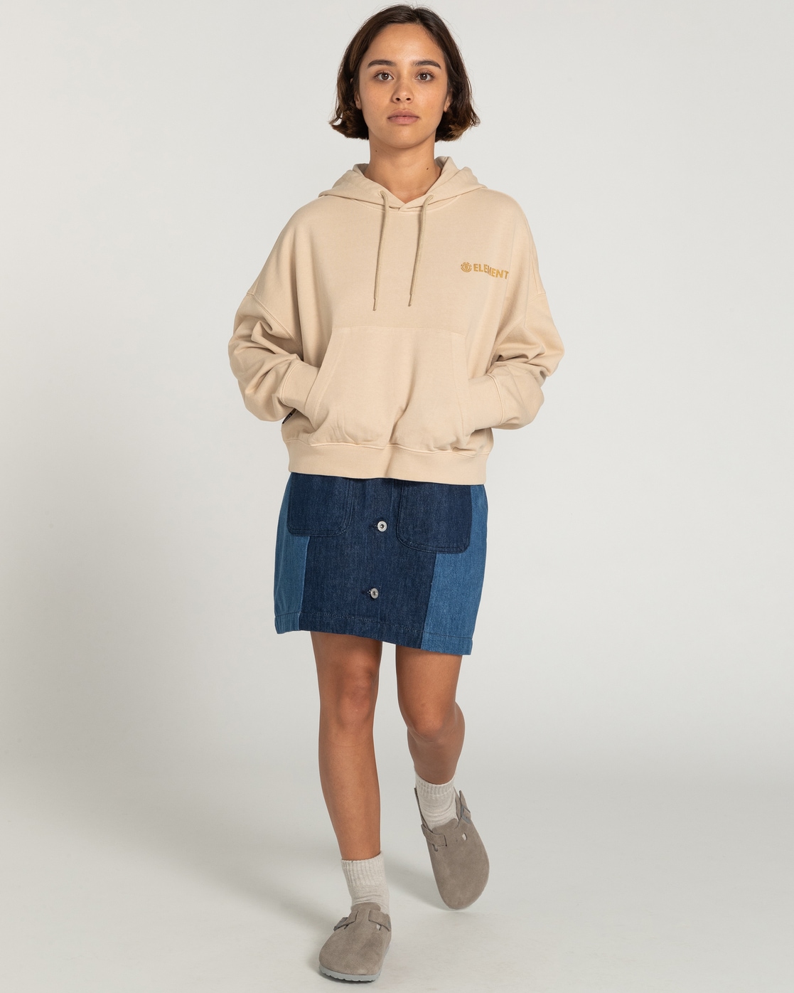 Element Fleecejacke »Logo«, mit Kapuze