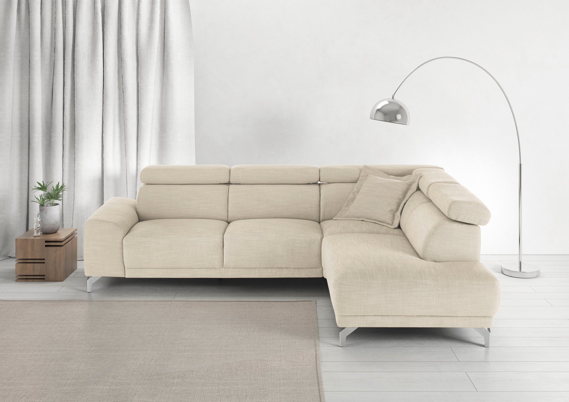 3C Candy Ecksofa »Greve Sofa immer mit manuelle Kopfteilverstellungen, mode günstig online kaufen