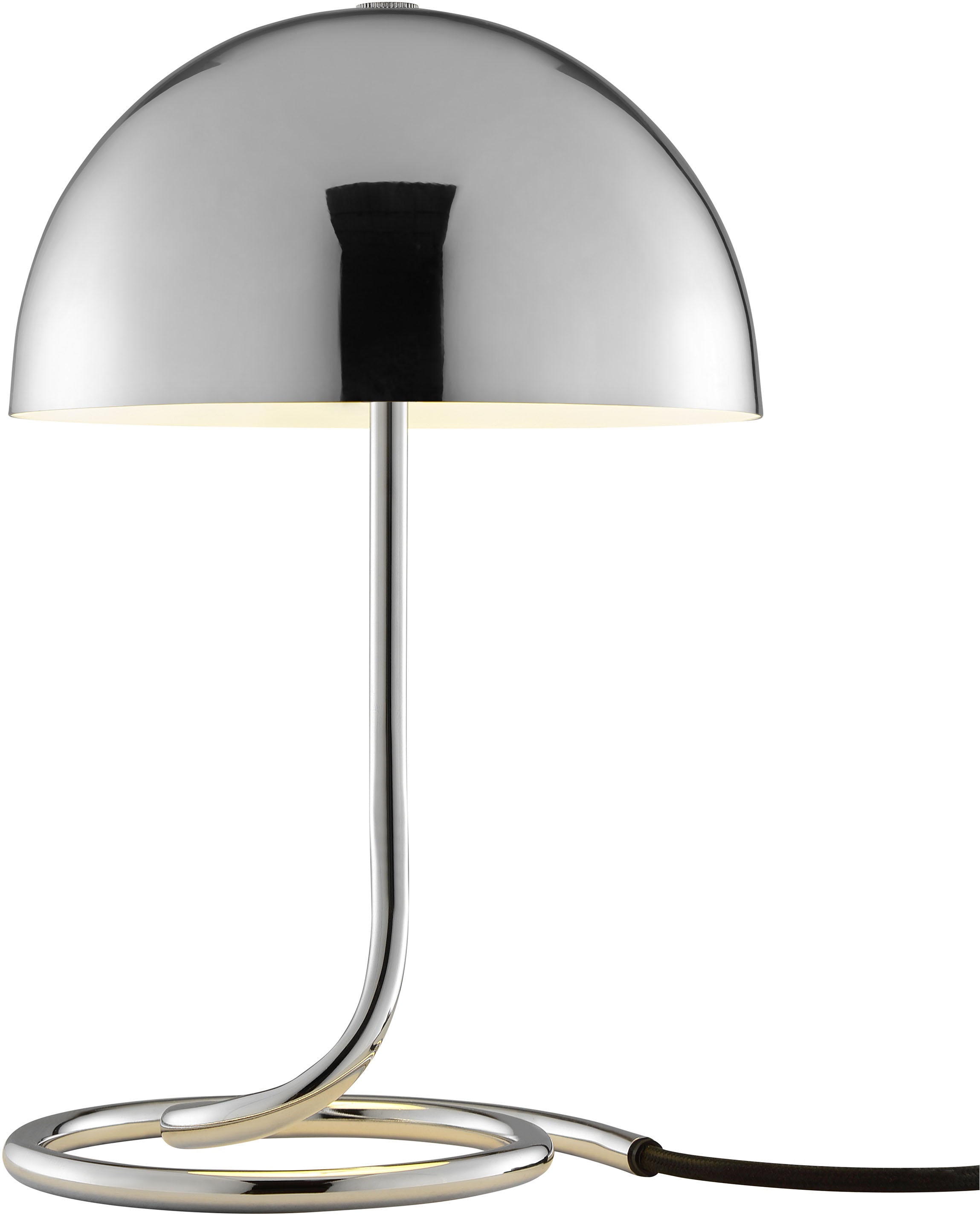 OTTO home Tischleuchte »Charlett«, Leuchtmittel G9 | ohne Leuchtmittel, Ø 20 cm, Höhe 31 cm, Metall, mit Spiralfuß