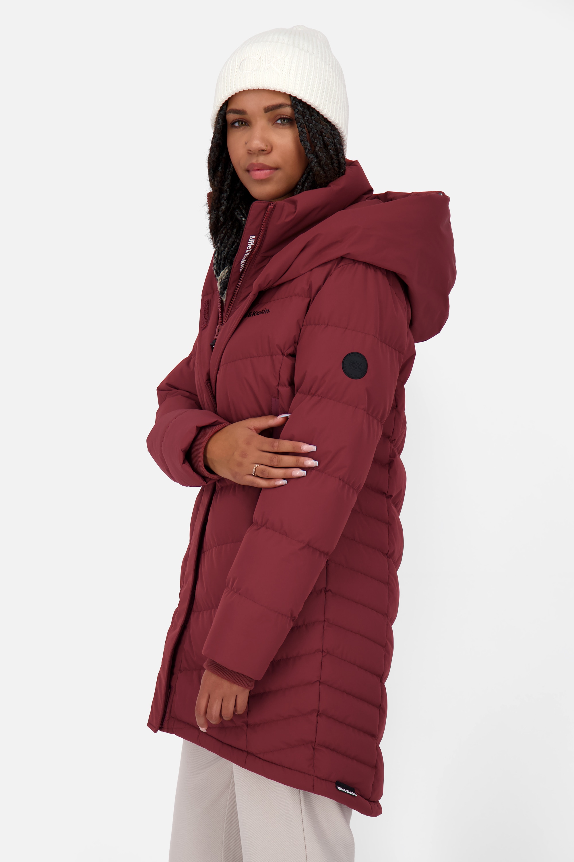 Alife & Kickin Winterjacke »Damen AngelaAK A«, Warme gefütterte Damen Winterjacke mit kuschligem Teddy-Innenfutter