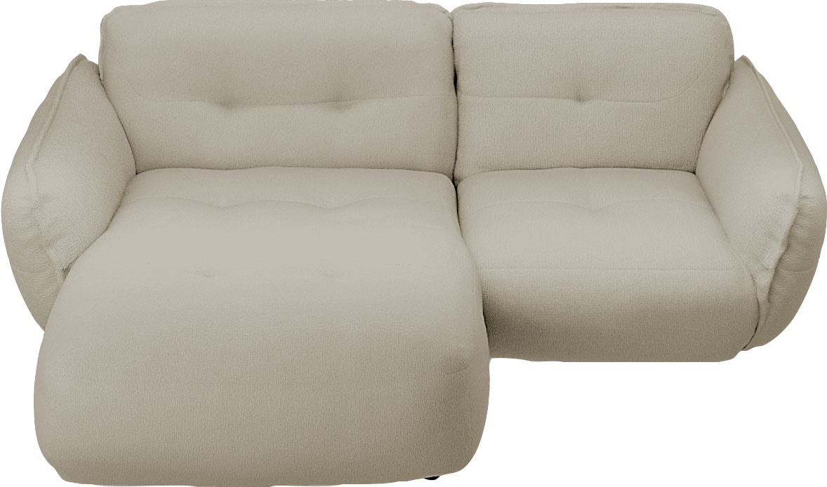 BETYPE Ecksofa »Be Fluffy« Softes Sitzgefühl, moderne Kedernaht, hochwertiger Bezug