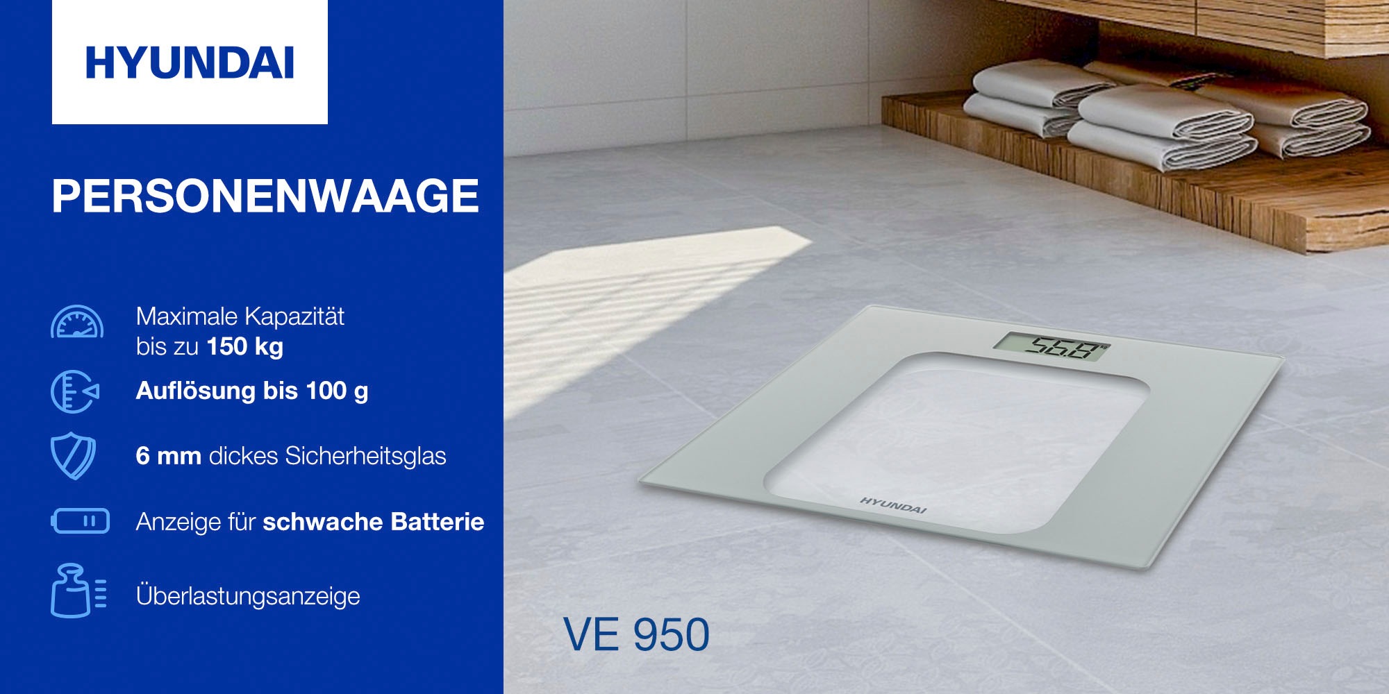 Hyundai Personenwaage »OVE950«