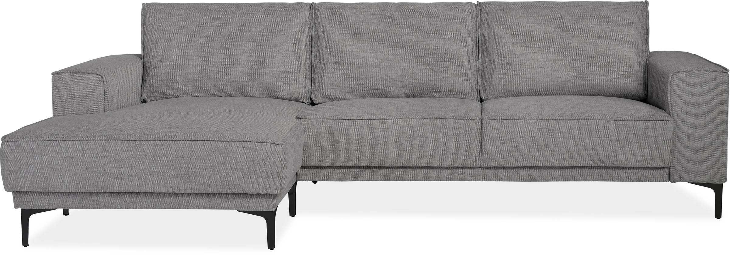 Places of Style Ecksofa »Polsterecke Oland, Struktur, Flachgewebe, Luxus-Mi günstig online kaufen