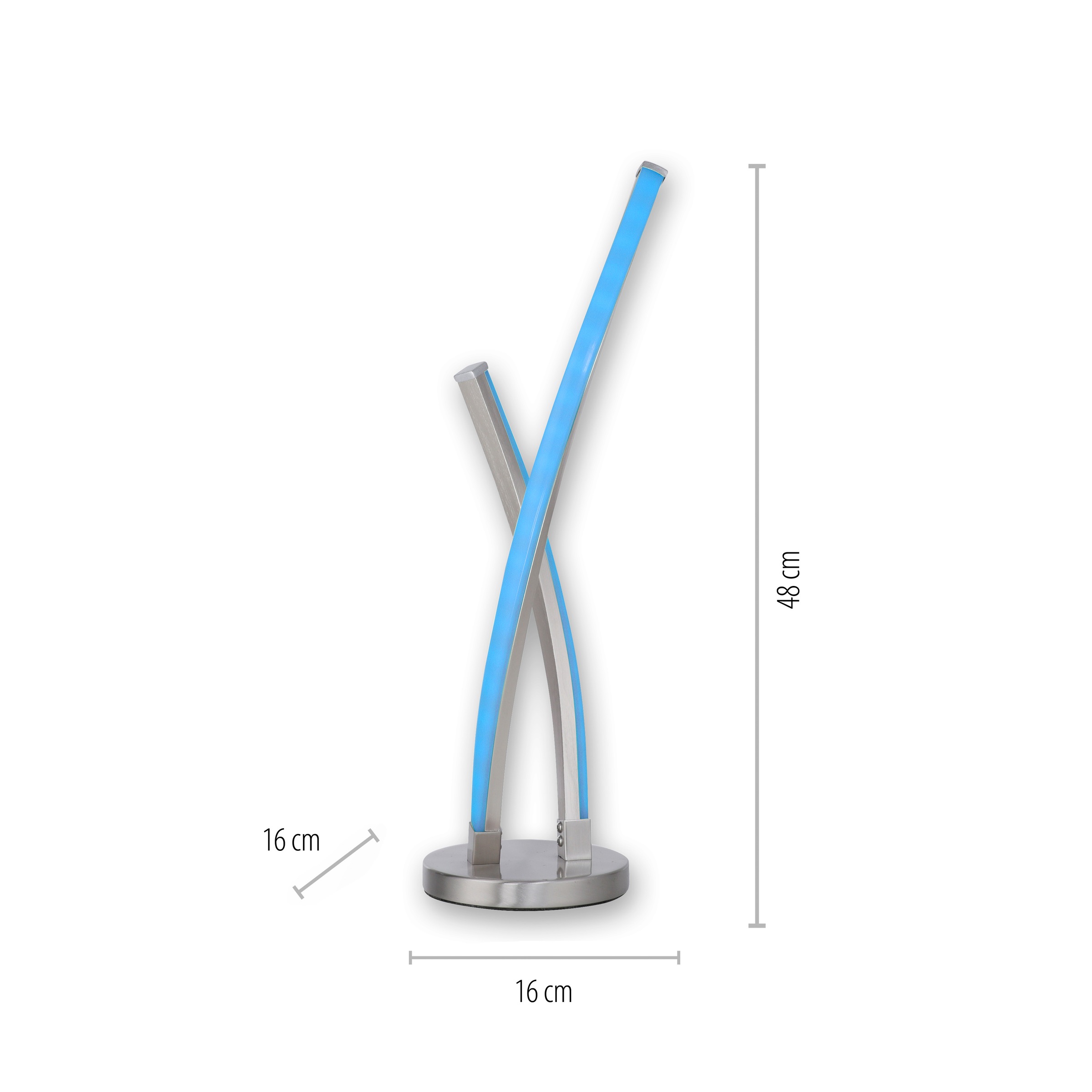 JUST LIGHT Tischleuchte »Ls-SWING«, 2 flammig, Leuchtmittel LED-Board-LED-Board | LED fest integriert, RGB+tunable white, Infrarot inkl., Fernbedienung, Smarthome fähig