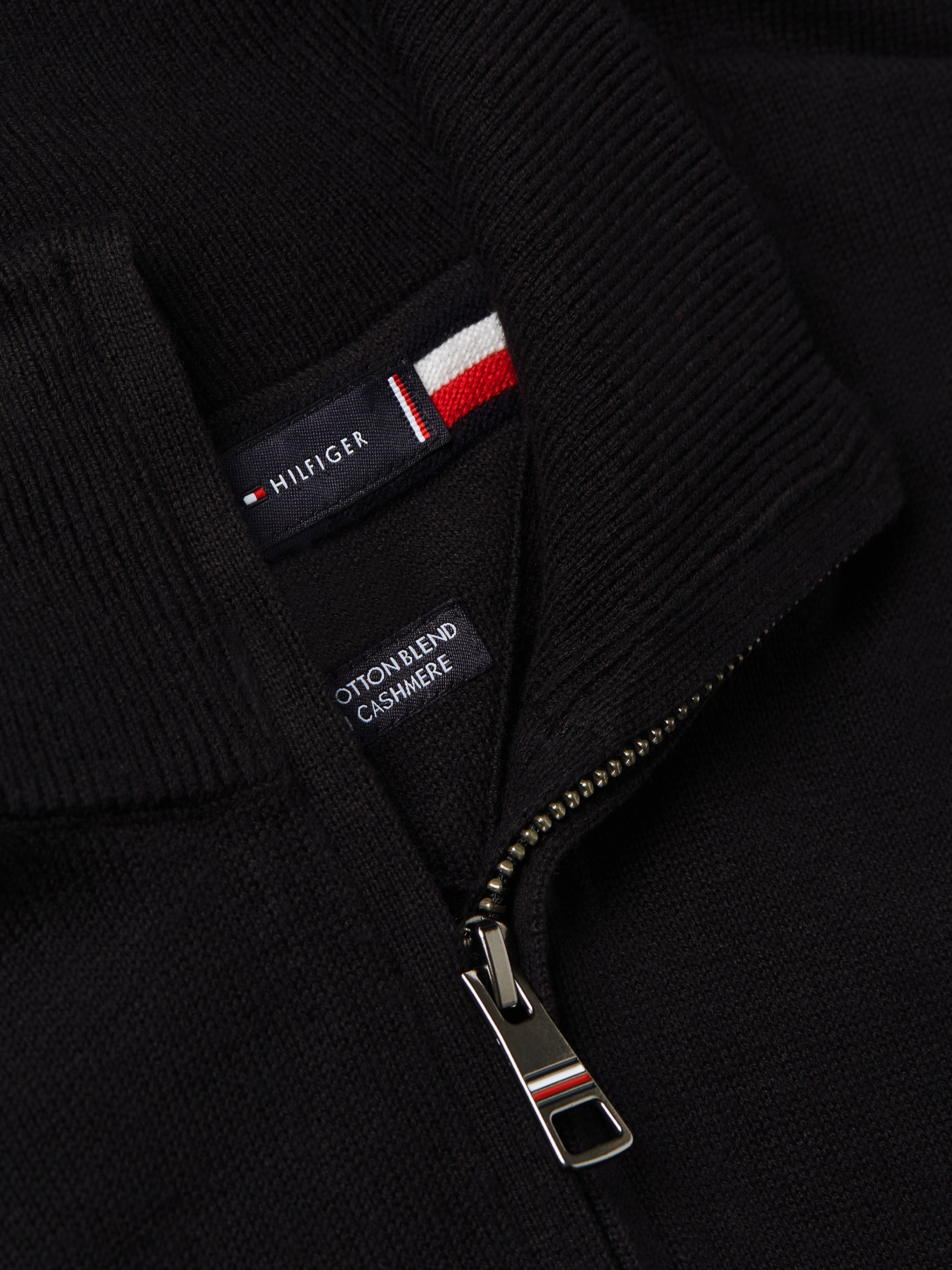 Tommy Hilfiger Troyer »PIMA ORG CTN CASHMERE ZIP MOCK«