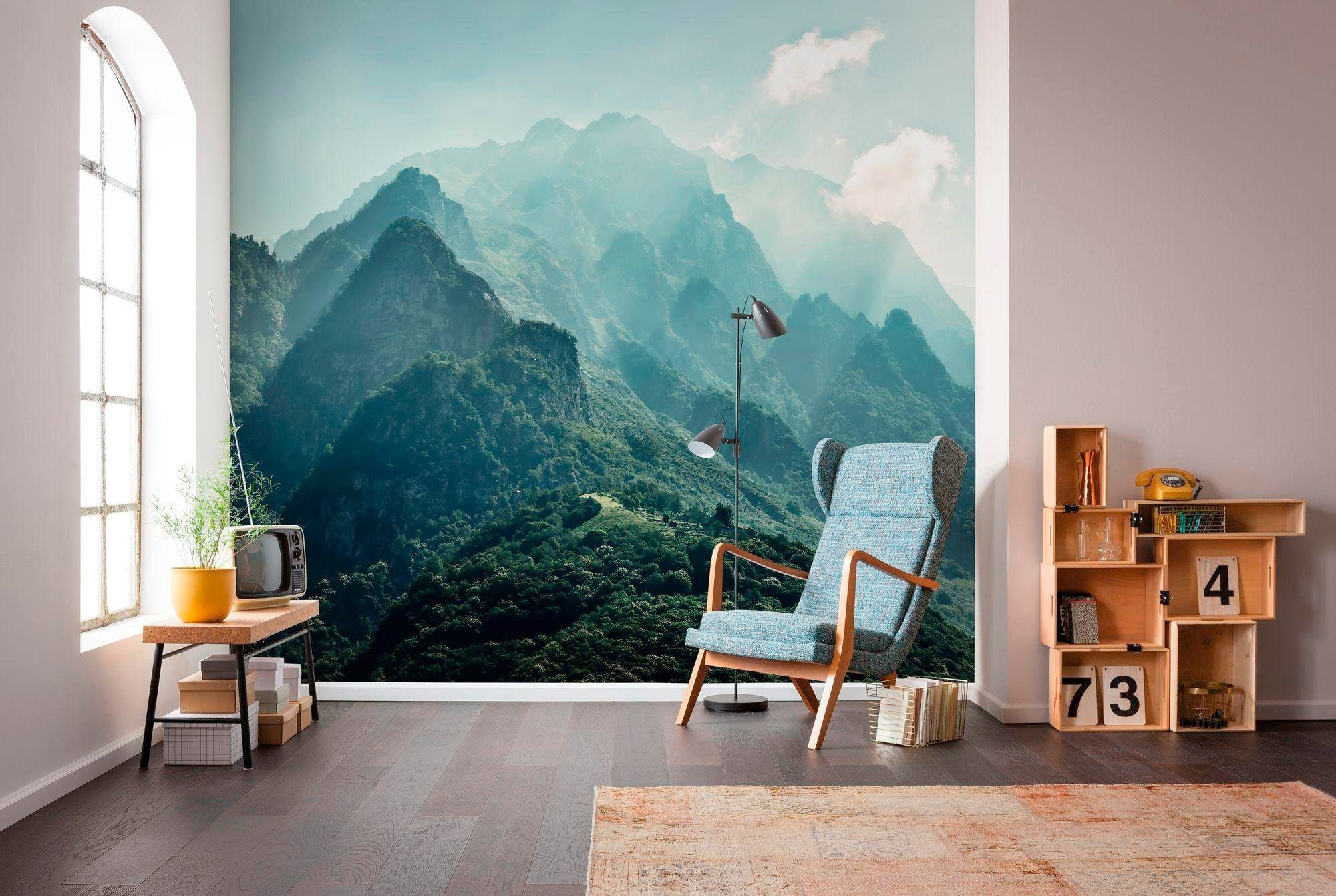 Komar Vliestapete »Digitaldruck Vlies -  The Summit - Größe 300 x 250 cm« bedruckt glatt Wohnzimmer, Schlafzimmer