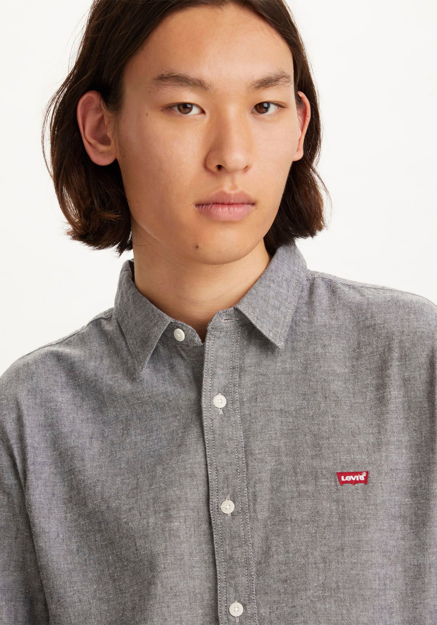 Levi's® Jeanshemd »BATTERY HM SHIRT SLIM«, mit Logobadge