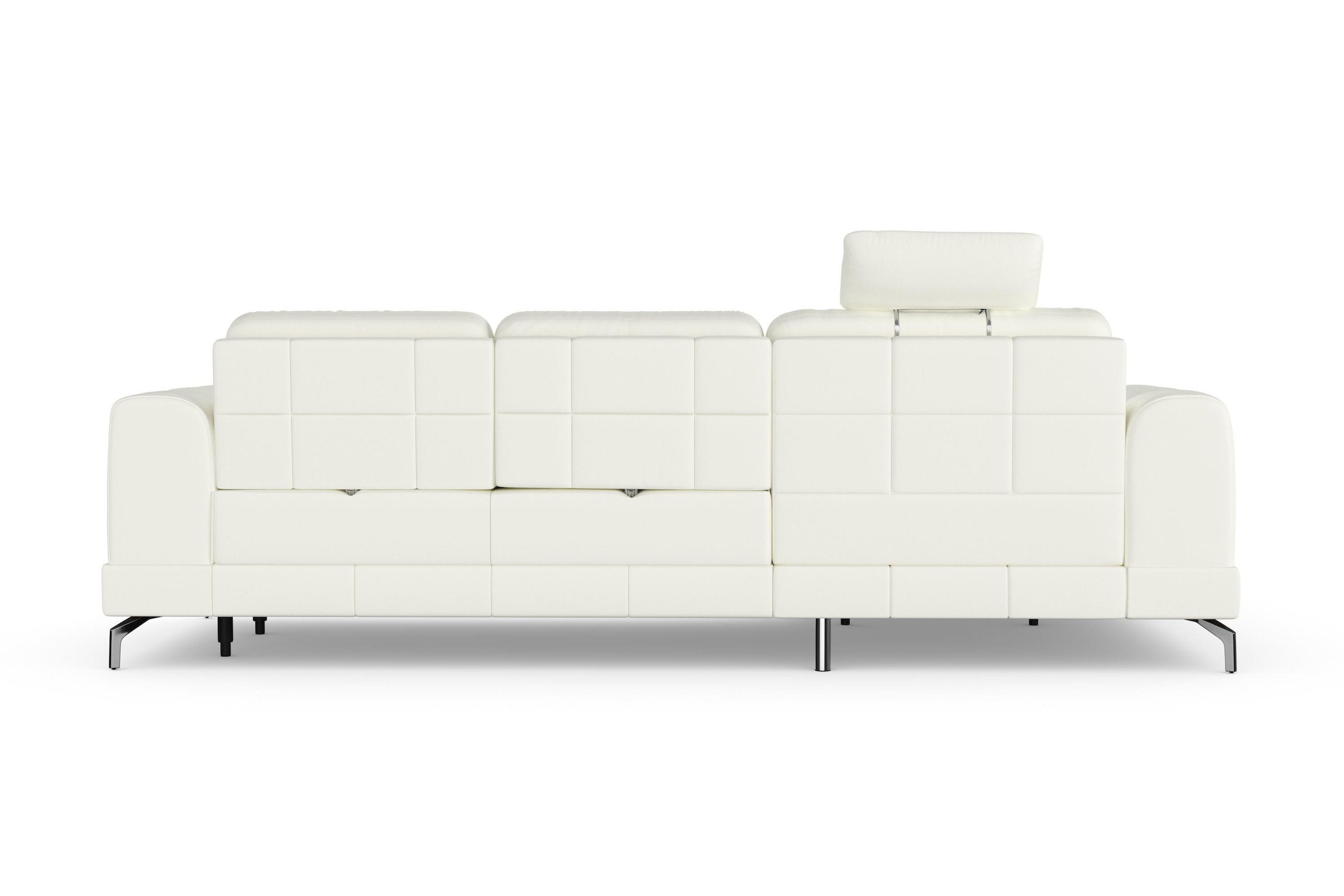 sit&more Ecksofa »Bendigo L-Form«, inklusive Sitztiefenverstellung, Bodenfreiheit 12 cm, in 2 Fußfarben