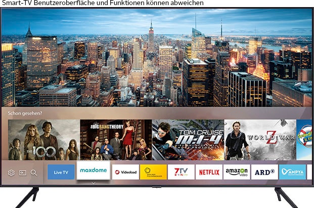 Samsung LED-Fernseher »GU75AU7199U«, 189 cm/75 Zoll, 4K Ultra HD, Smart-TV, HDR,Crystal Prozessor 4K,Q-Symphony,Contrast Enhancer