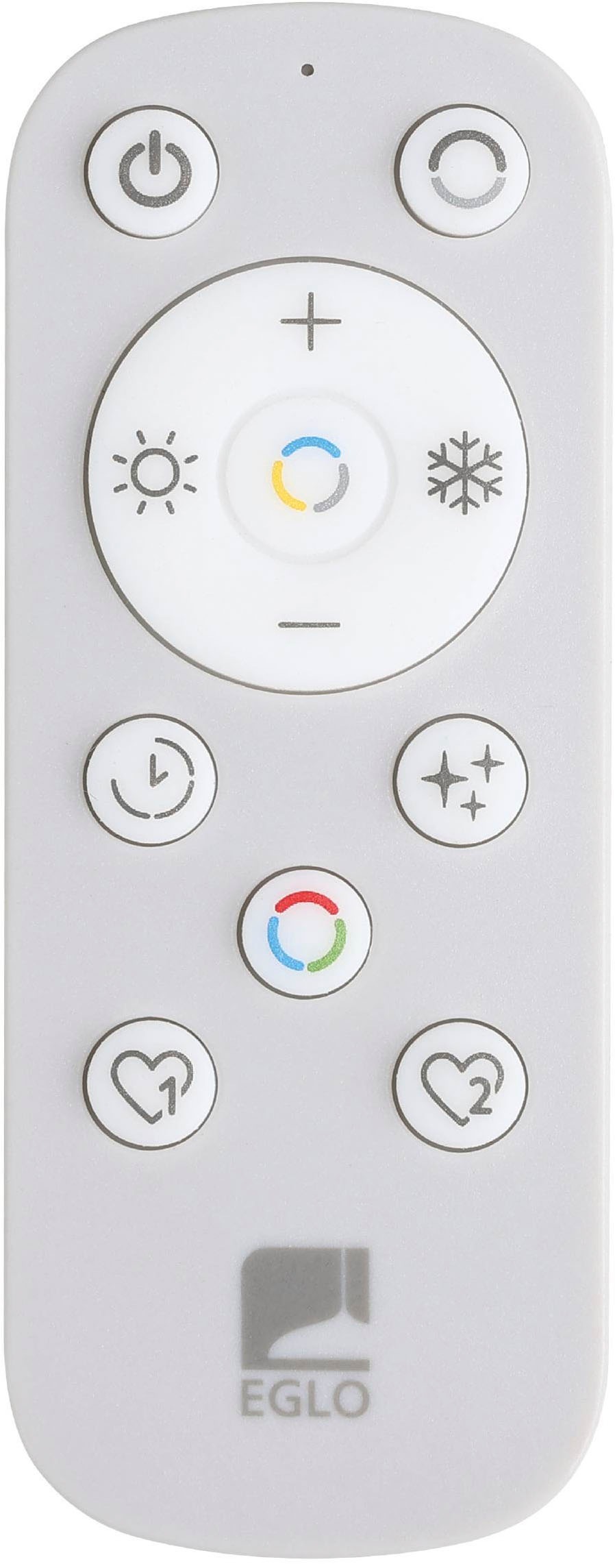 EGLO Deckenleuchte »Amandolo Deckenlampe RGB Backlight Fernbedienung inkl. geometrisch« LED-Modul 1 Stk. Kaltweiß | RGB Wand-/Deckenleuchte - L40 x B20 x H6,5 cm - weiß - 17W inkl.