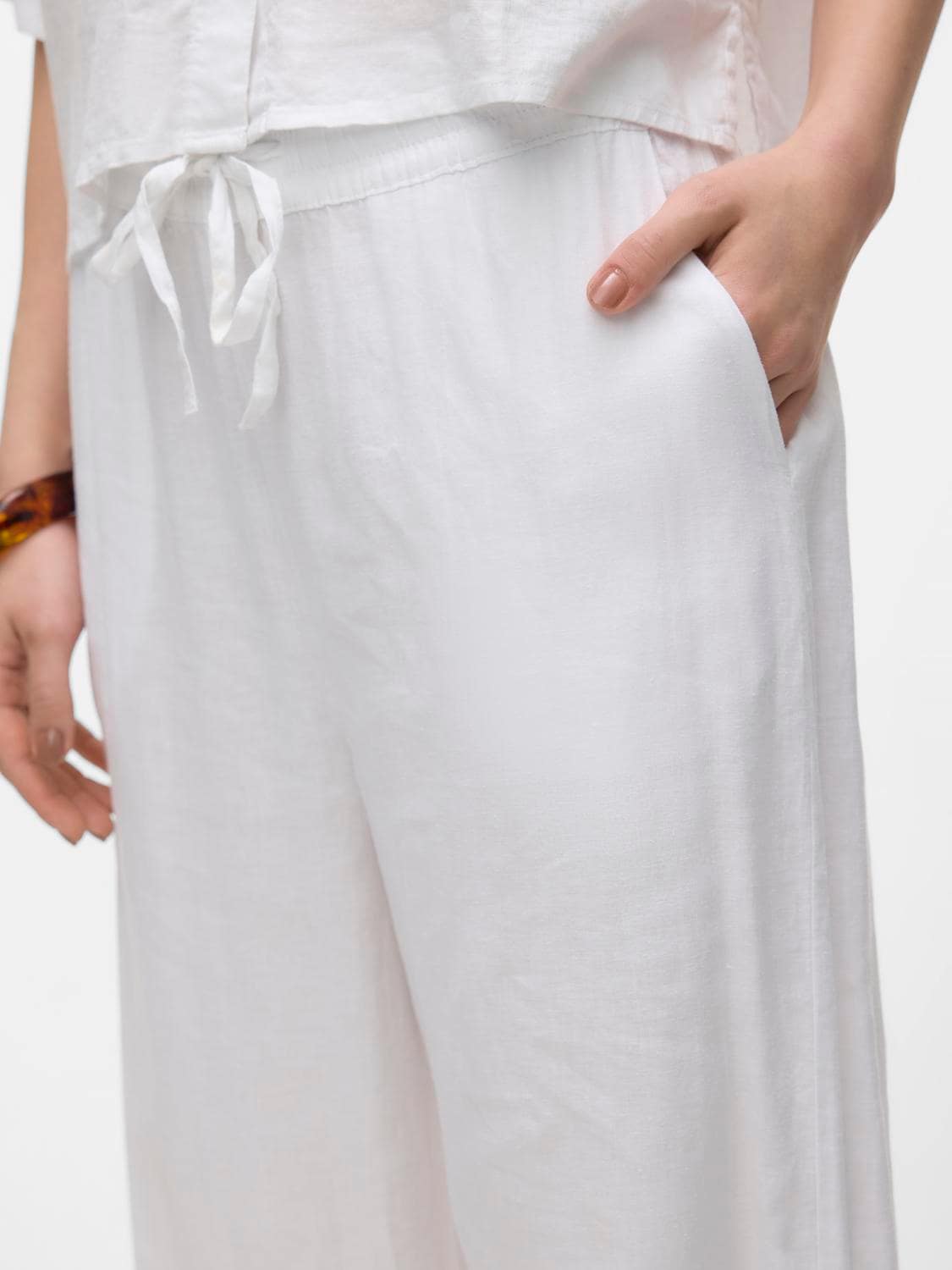 Vero Moda Schlupfhose »VMLINN LINEN PANTS WVN NOOS«, Sommerhose