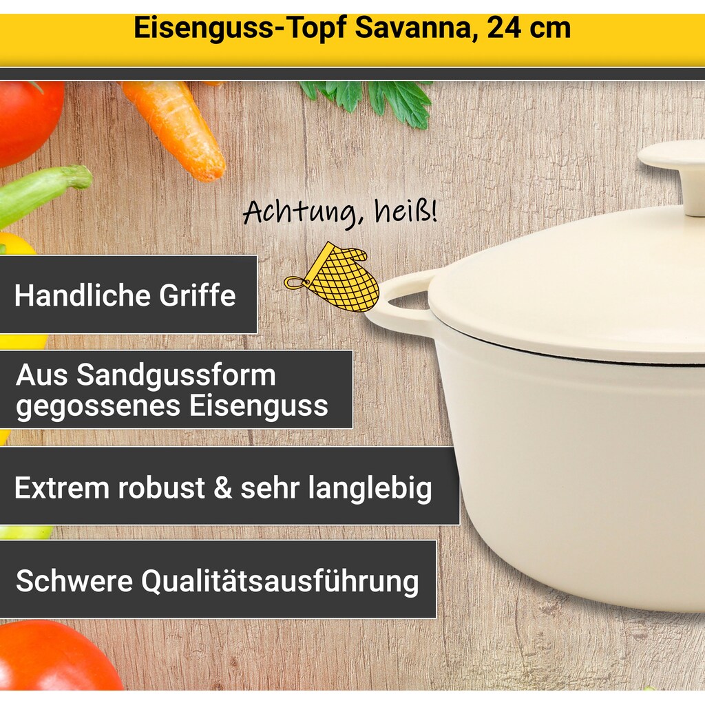 Krüger Fleischtopf »Savanna«, Eisenguss