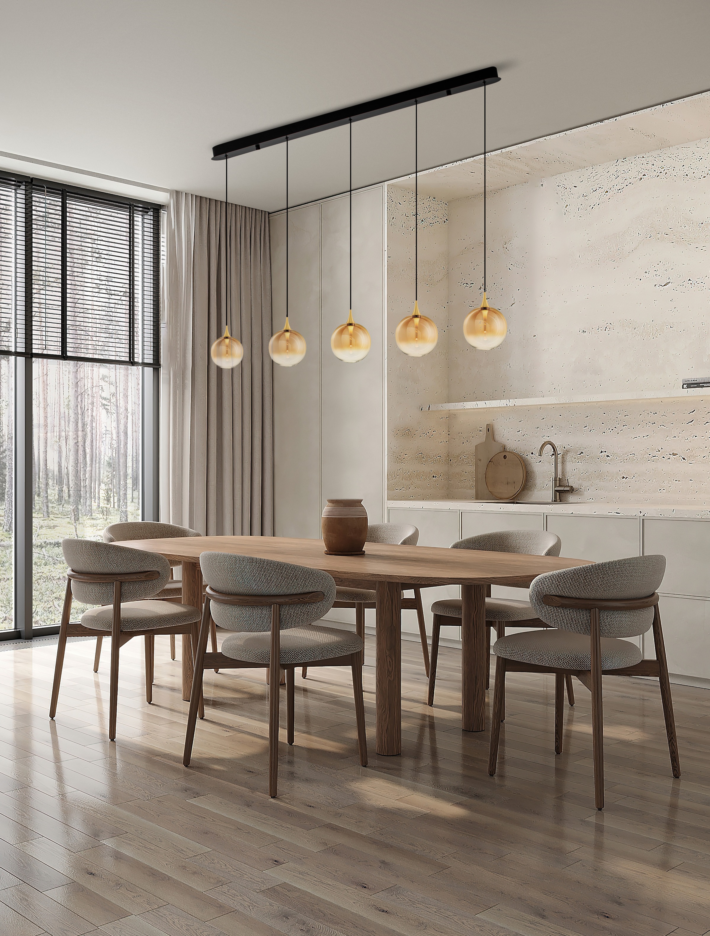Nova Luce Pendelleuchte »ORENDA« LED-Modul 1 Stk. Warmweiß günstig online kaufen