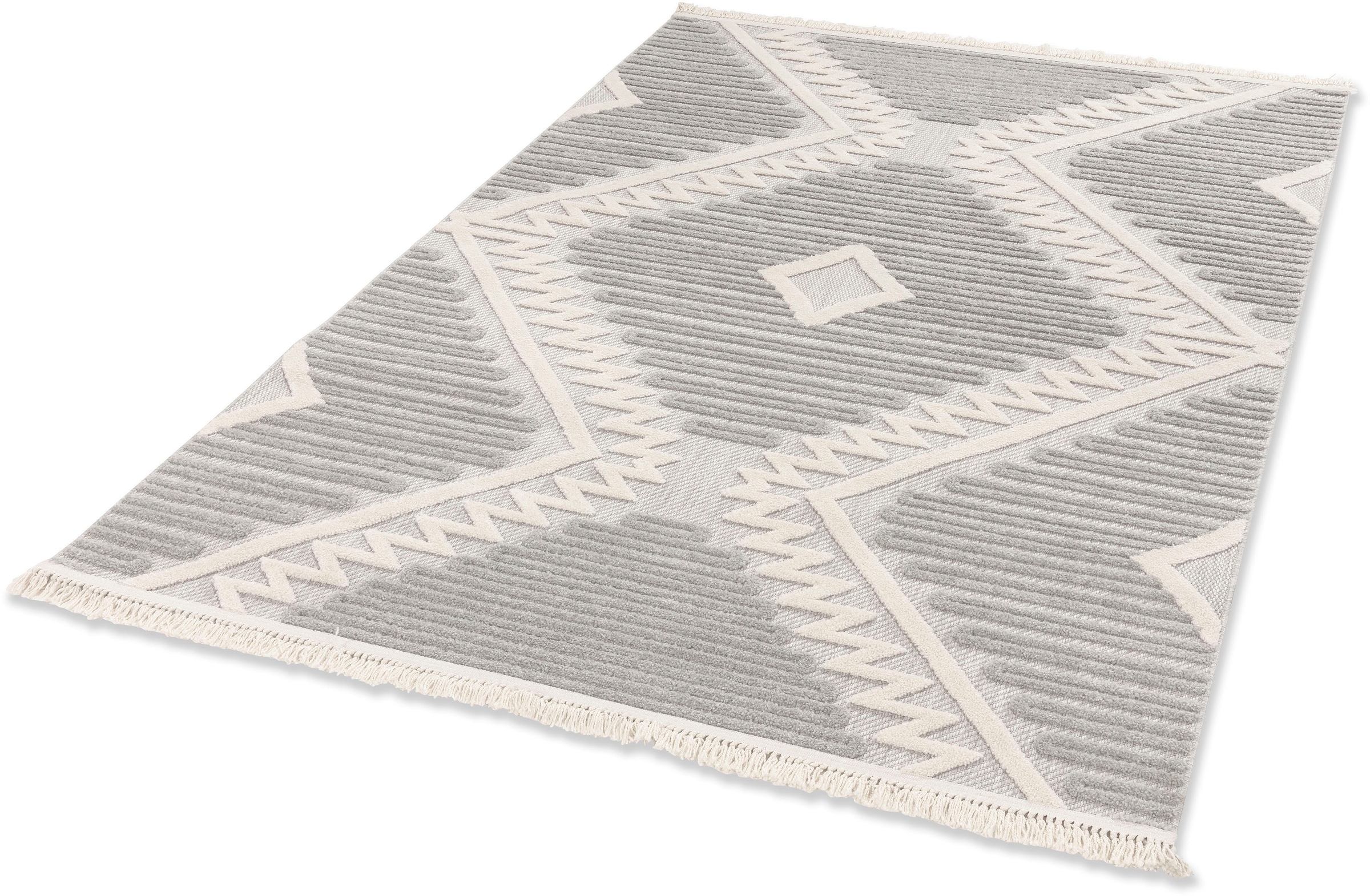 bestellen »Summer Outdoor Struktur, und rechteckig, Robuster SCHÖNER Hoch 6352«, Teppich WOHNEN-Kollektion Tief online geeignet, Teppich In-