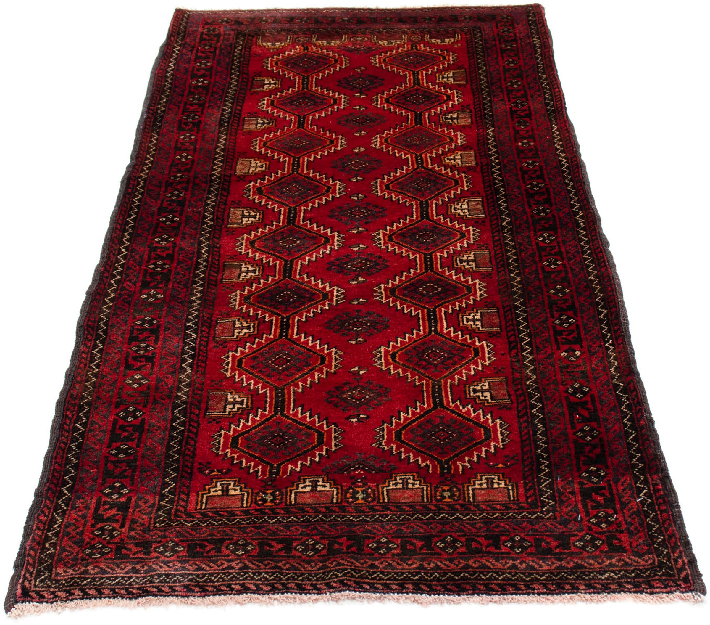 morgenland Orientteppich »Belutsch - 164 x 80 cm - dunkelrot«, rechteckig, günstig online kaufen
