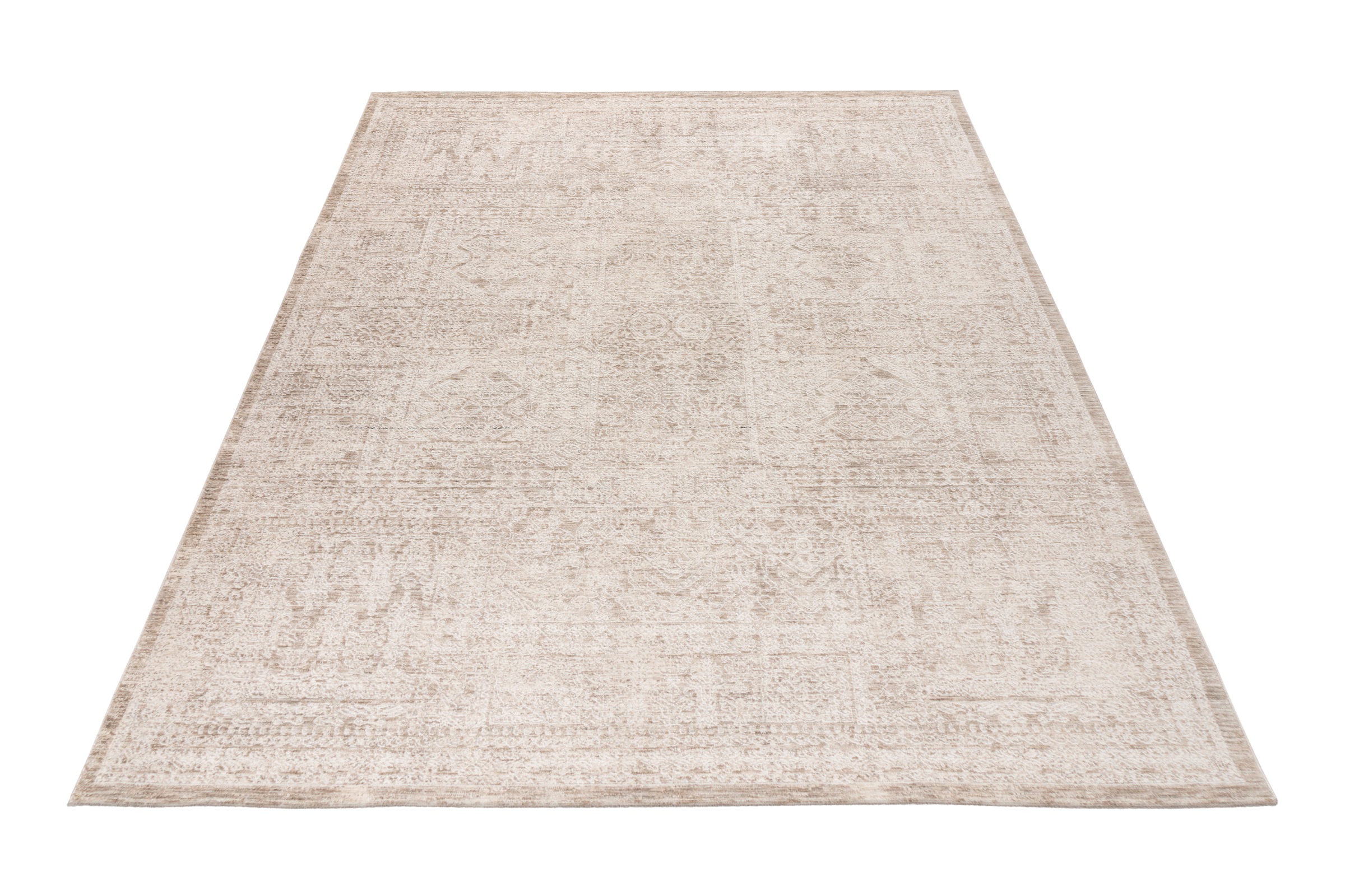 Obsession Teppich »My Bella 234« rechteckig 13 mm Höhe modernes Ethno Design, Hoch-Tief Effekt, mit Fransen, Vintage Design