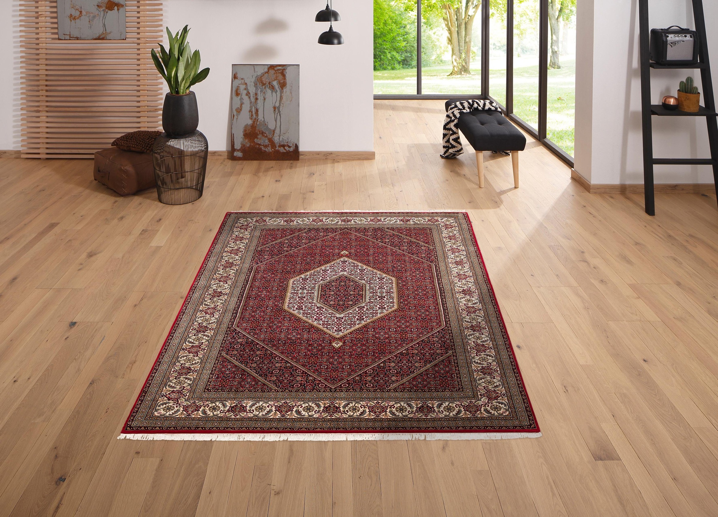 my home Orientteppich »Chandra«, rechteckig, 12 mm Höhe, handgeknüpft, 80% günstig online kaufen