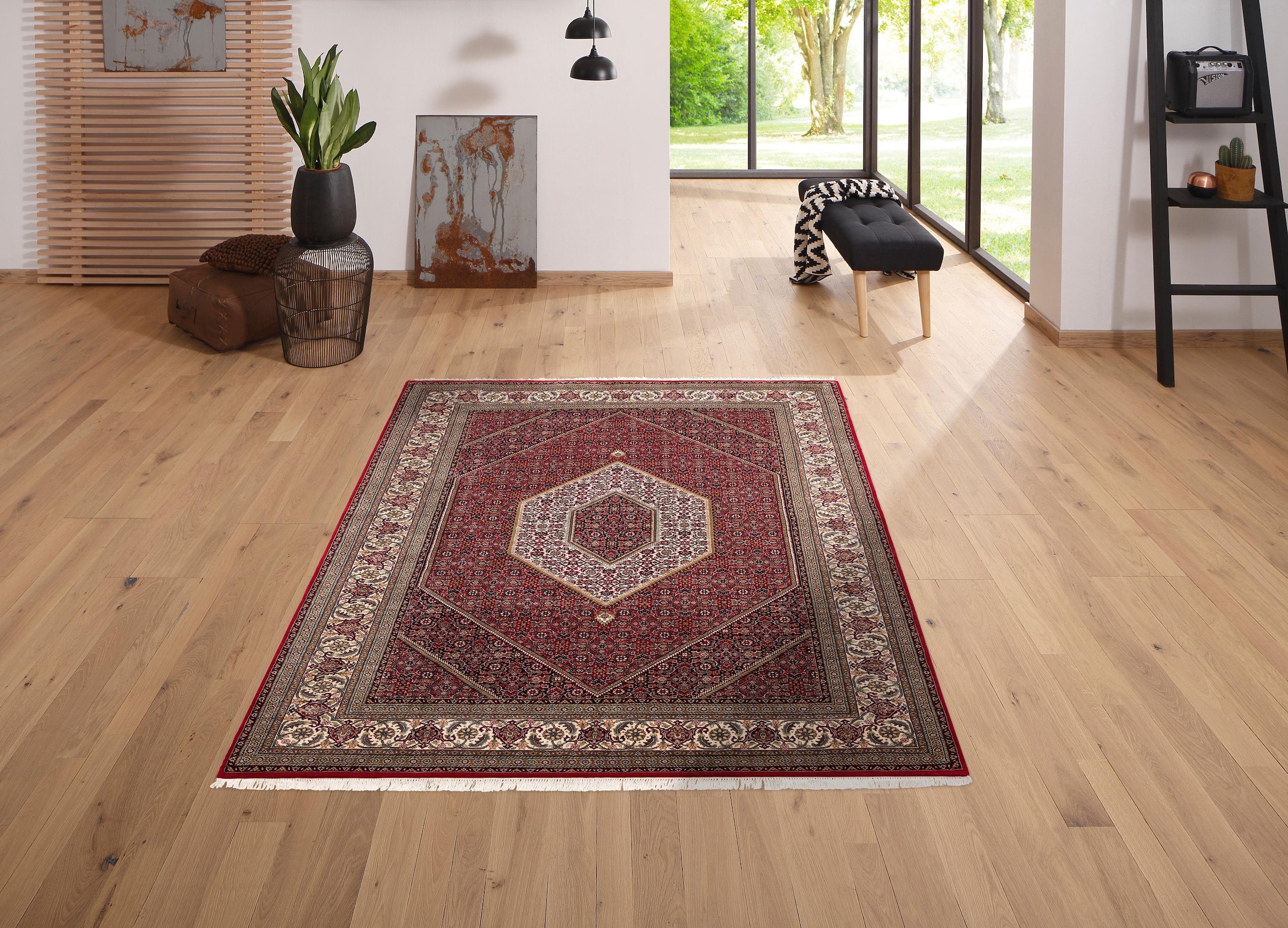 OTTO home Orientteppich »Chandra« rechteckig 12 mm Höhe handgeknüpft, 80% S günstig online kaufen