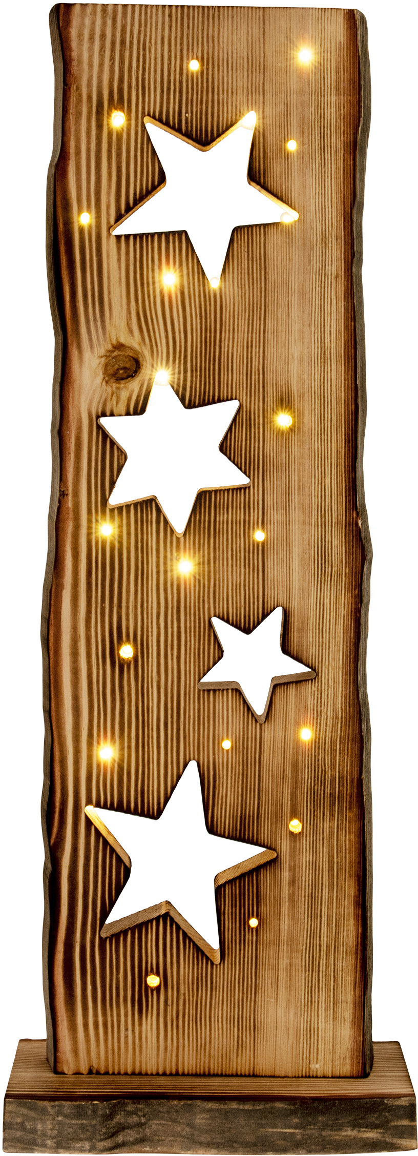 LED Gartenleuchte »LED-Holz-Weihnachtsleuchte Sternemotiv, Weihnachtsdeko aussen«,...