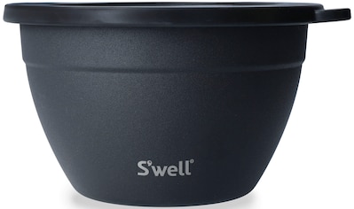 Salatschüssel »S'well Onyx Salad Bowl Kit, 1.9L«, 3 tlg., aus Edelstahl