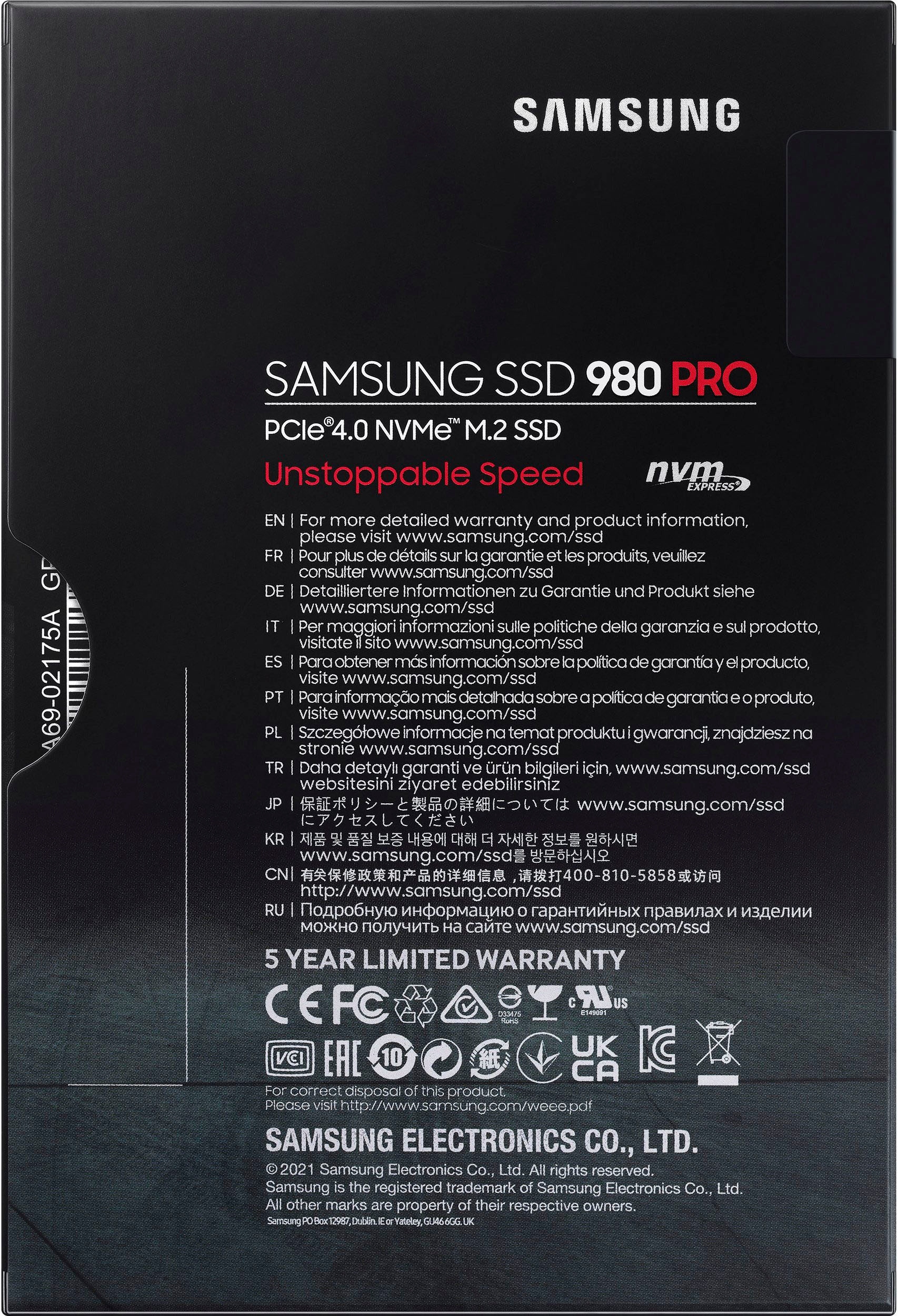 Samsung interne SSD »980 PRO 2TB SSD + PS5 DualSense«, Anschluss M.2 PCIe 4.0