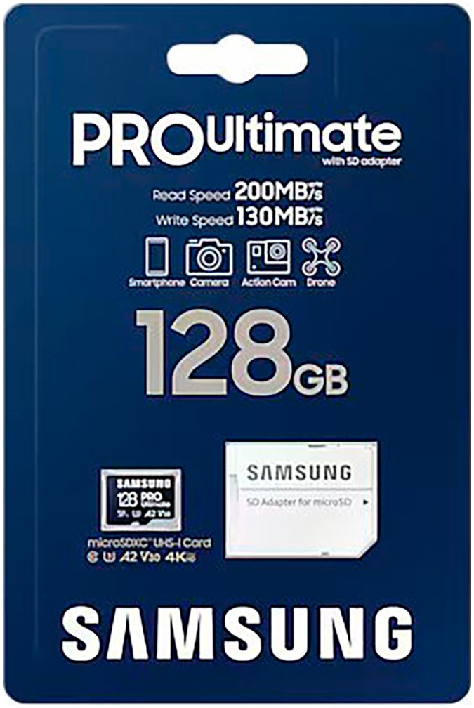 Samsung Speicherkarte »Pro Ultimate«, (Video Speed Class 30 (V30)/UHS Speed Class 3 (U3) 200 MB/s Lesegeschwindigkeit)