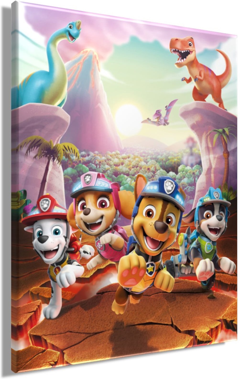Bönninghoff Leinwandbild »Wandbild DINO RESCUE PAW PATROL 46x61 cm – Leinwandbild Keilrahmen« Dinosaurier | Hunde | Paw Patrol | Serien | Tiere 1 Stk. tlg. auf Keilrahmen gespannt