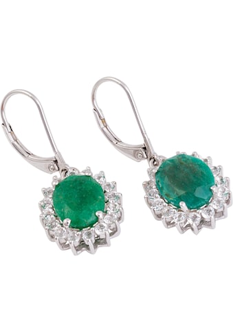 Firetti Paar Ohrhänger, mit Smaragd (beh.) und Topas kaufen