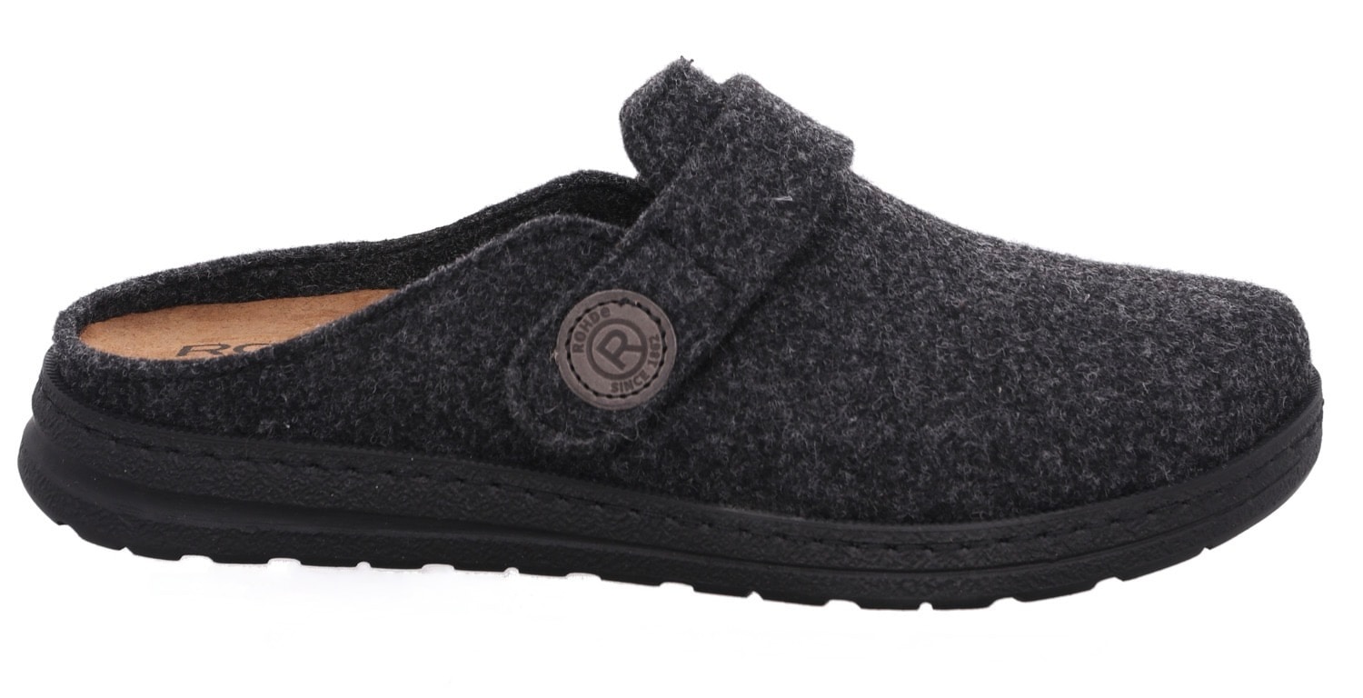 Rohde Pantoffel »ASIAGO«  Hausschuh, Pantoffel, Wohlfühlschuh mit Klettverschluss