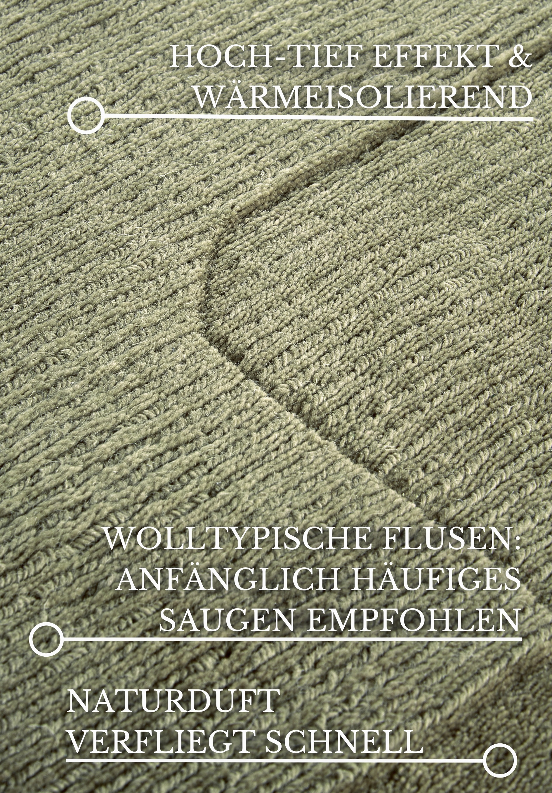 Villeroy & Boch Wollteppich »Charlotte«, rechteckig, 10 mm Höhe, Läufer, Handgewebt, Wolle, Natur, Läufer, Wohnzimmer, Geometrie