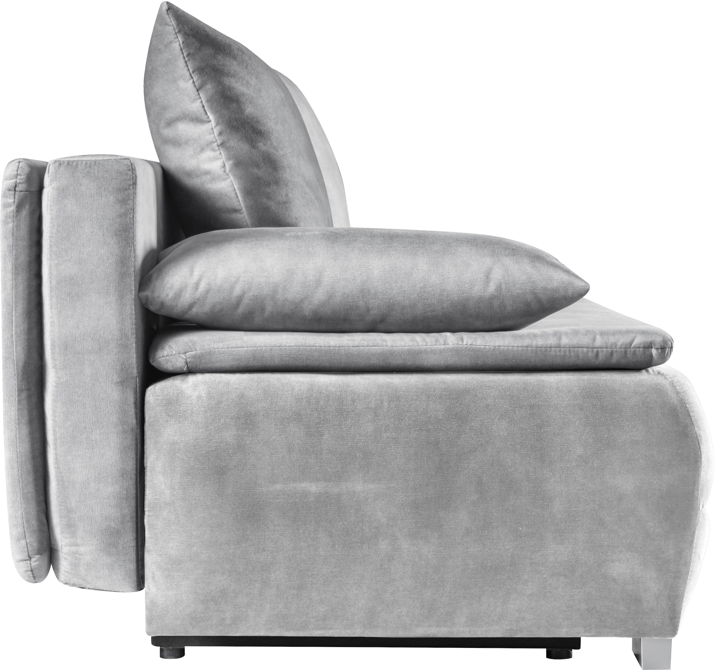 WERK2 Schlafsofa »Tekla LED«, 2-Sitzer Schlafcouch mit Bettkasten & stylischer RGB-LED-Beleuchtung