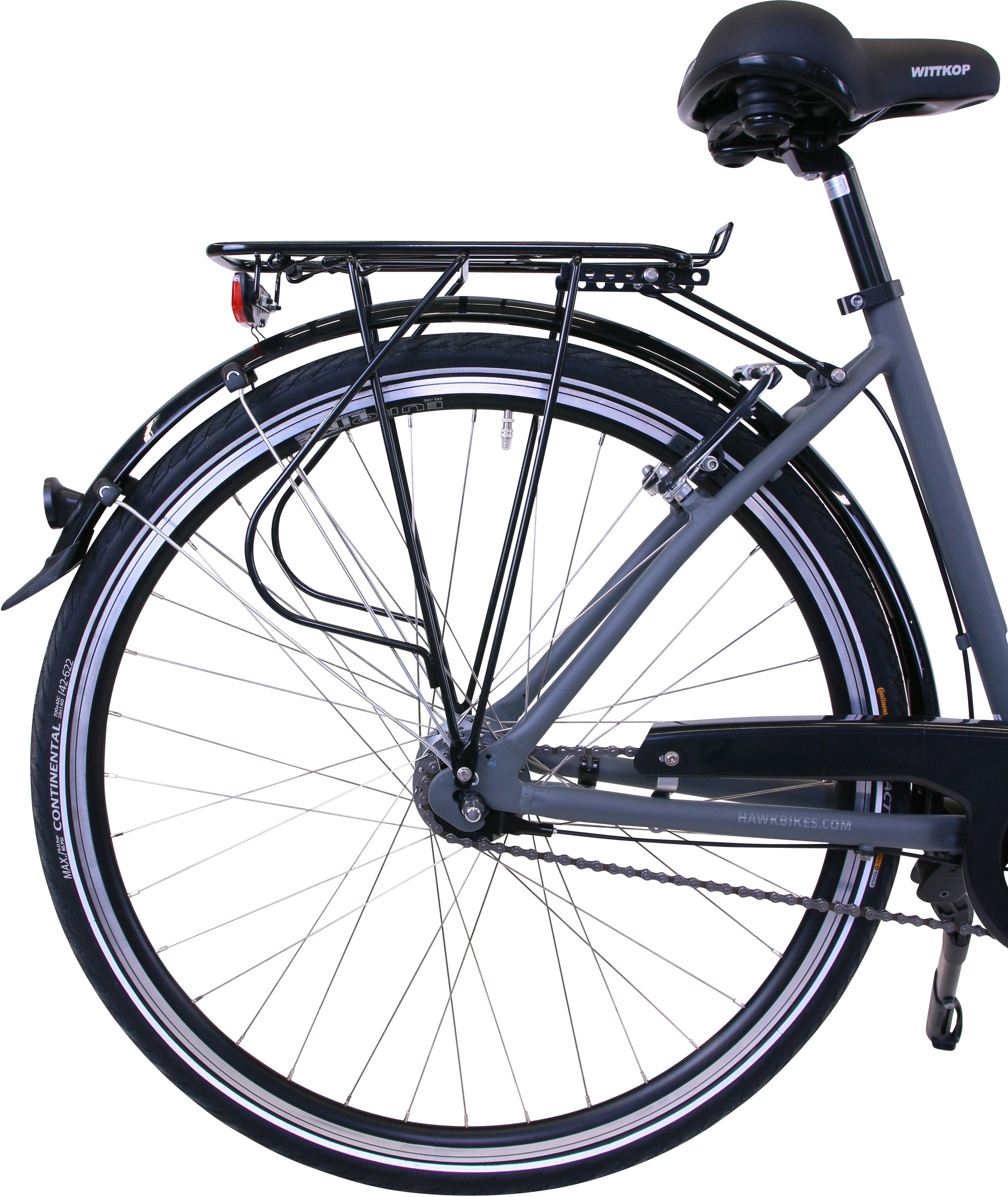 11. Bild von HAWK Bikes Cityrad »HAWK City Wave Deluxe Grey«, 7 Gang, Shimano, Nexus Schaltwerk, für Damen und Herren
