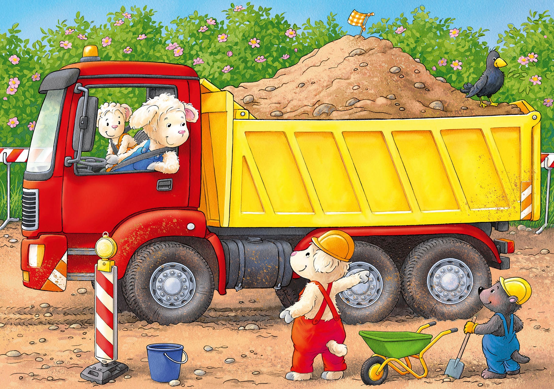Ravensburger Puzzle »Tiere auf der Baustelle«, Made in Europe